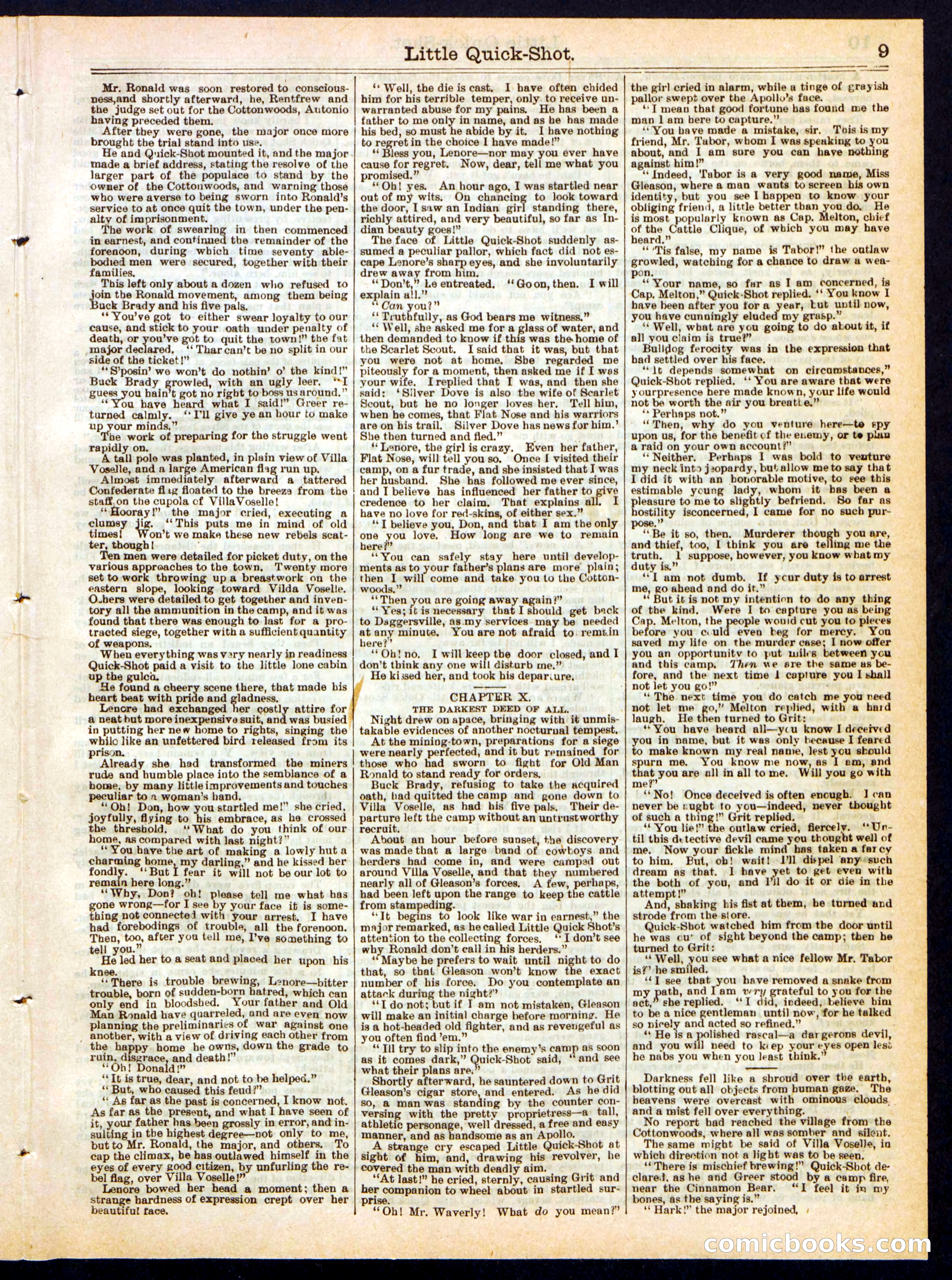Beadle's Half Dime Library No. 330 — page 9 of 16