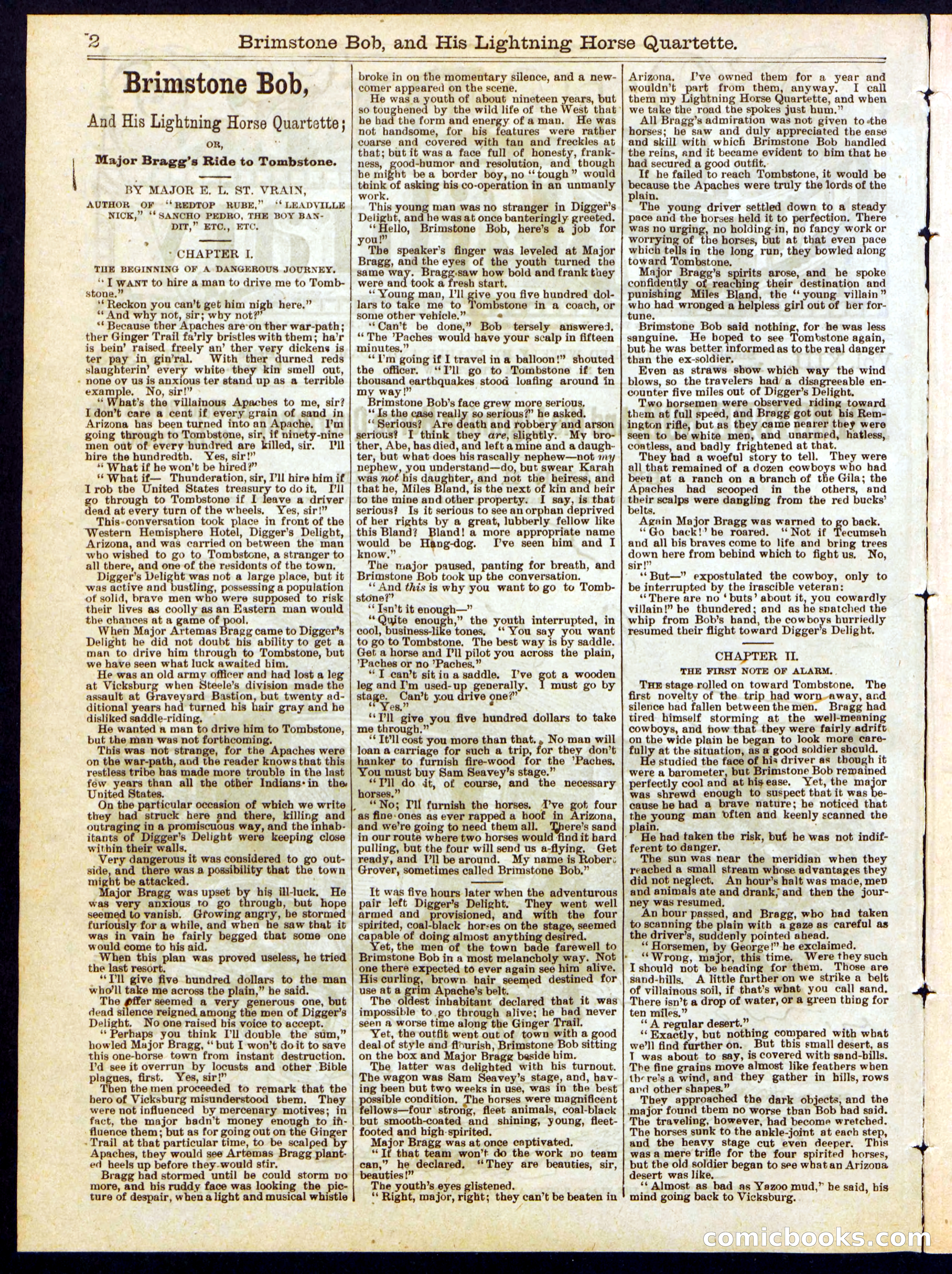 Beadle's Half Dime Library No. 333 — page 2 of 16