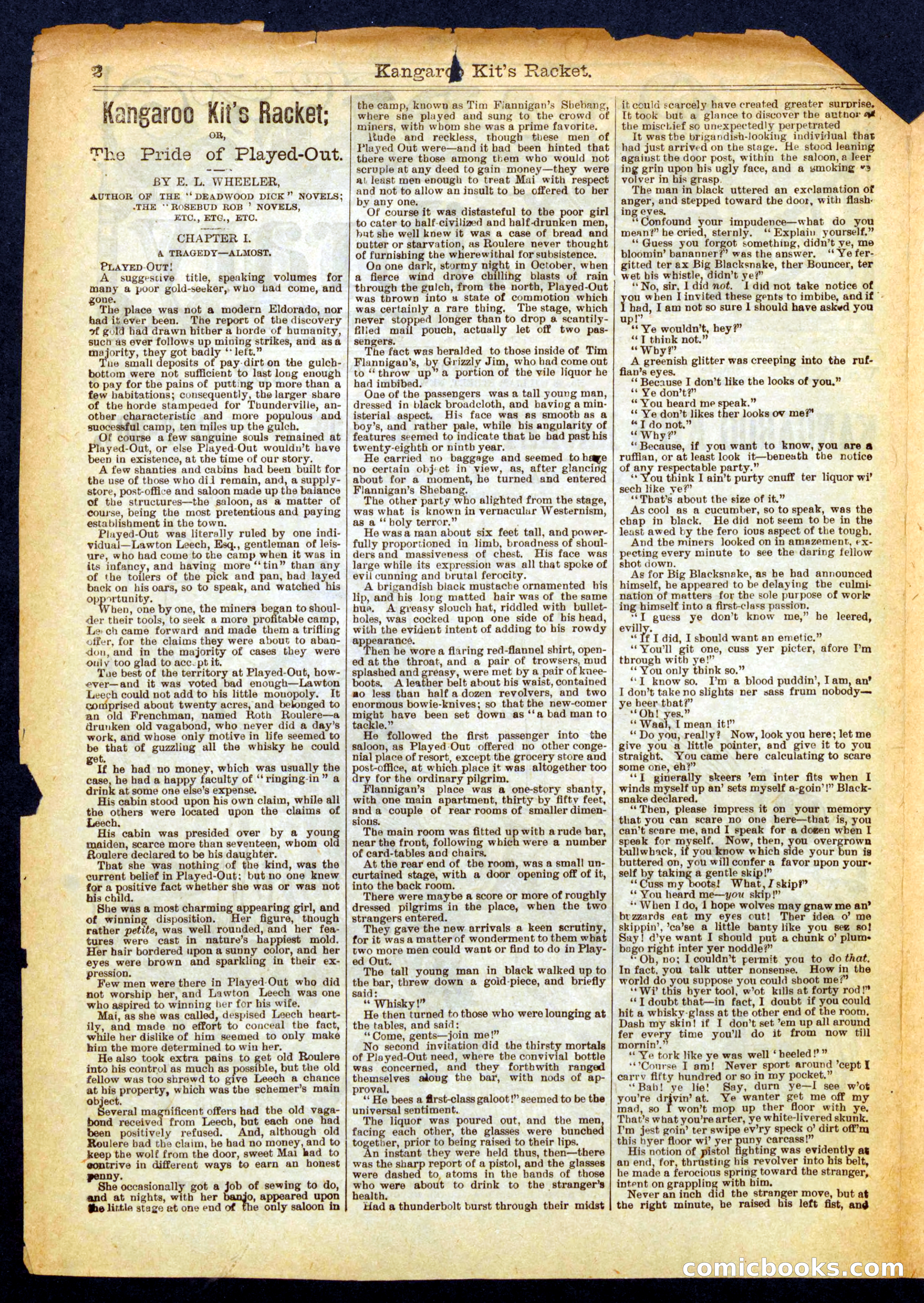 Beadle's Half Dime Library No. 339 — page 2 of 16