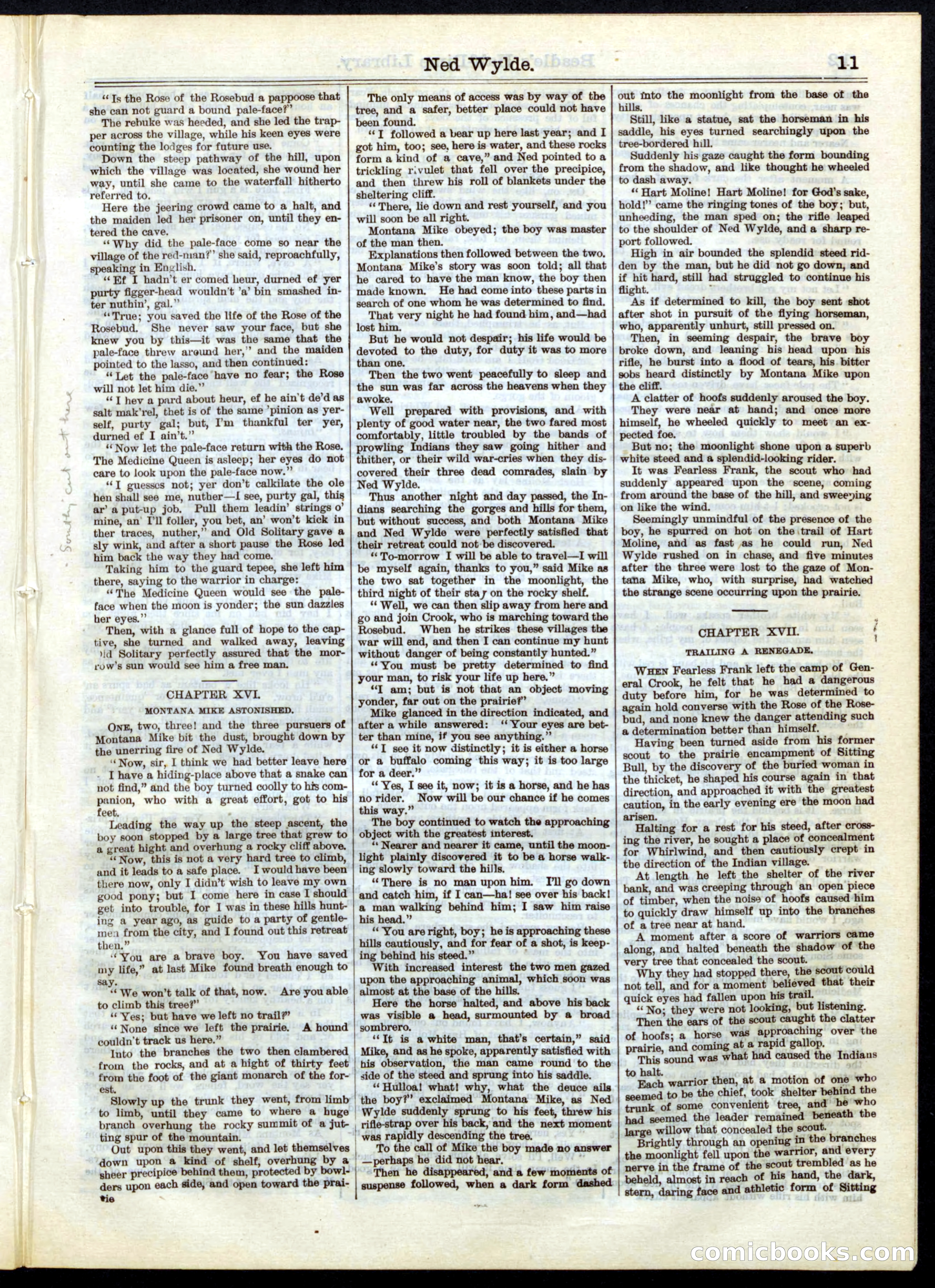 Beadle's Half Dime Library No. 38 — page 11 of 16