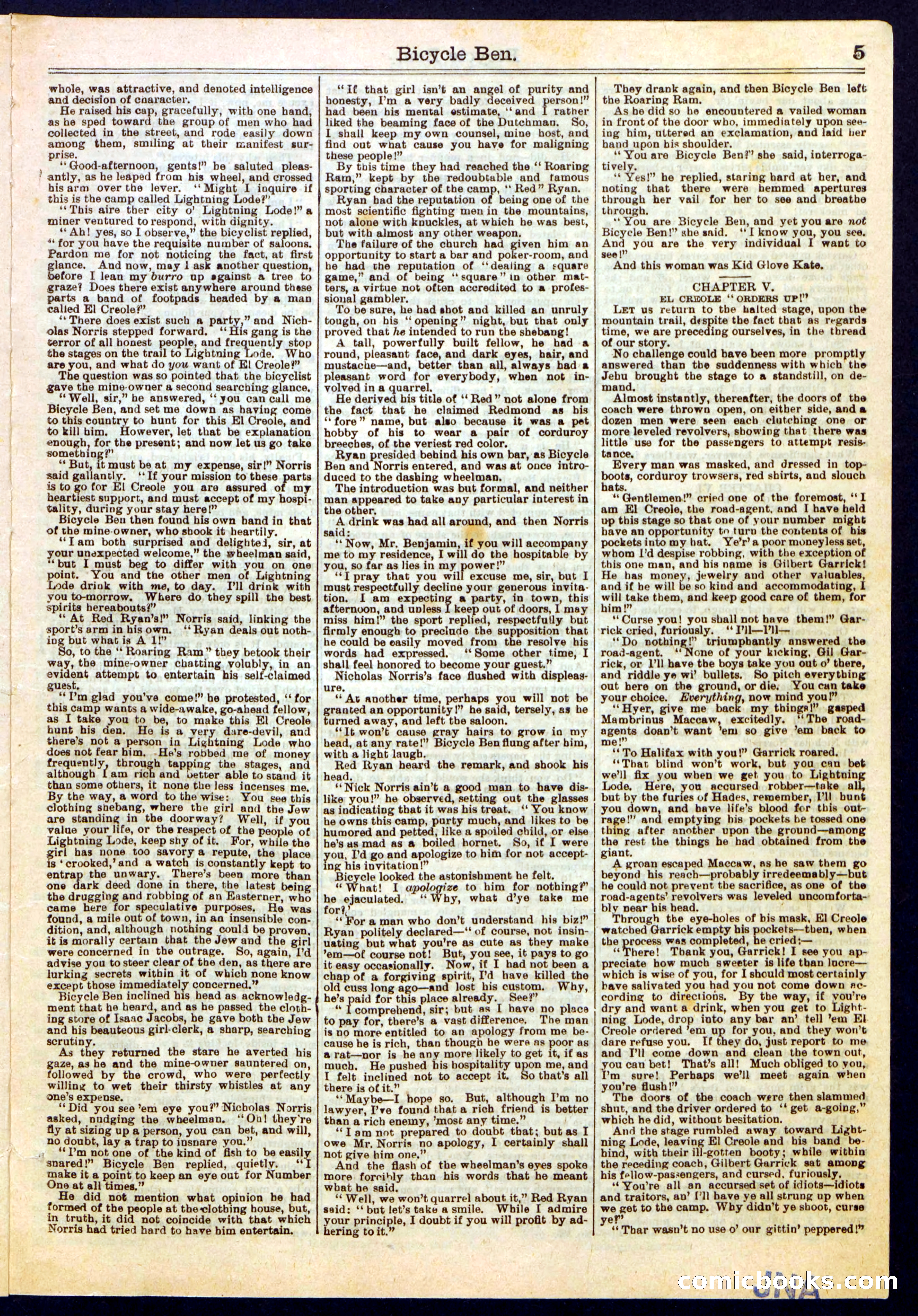 Beadle's Half Dime Library No. 389 — page 5 of 16