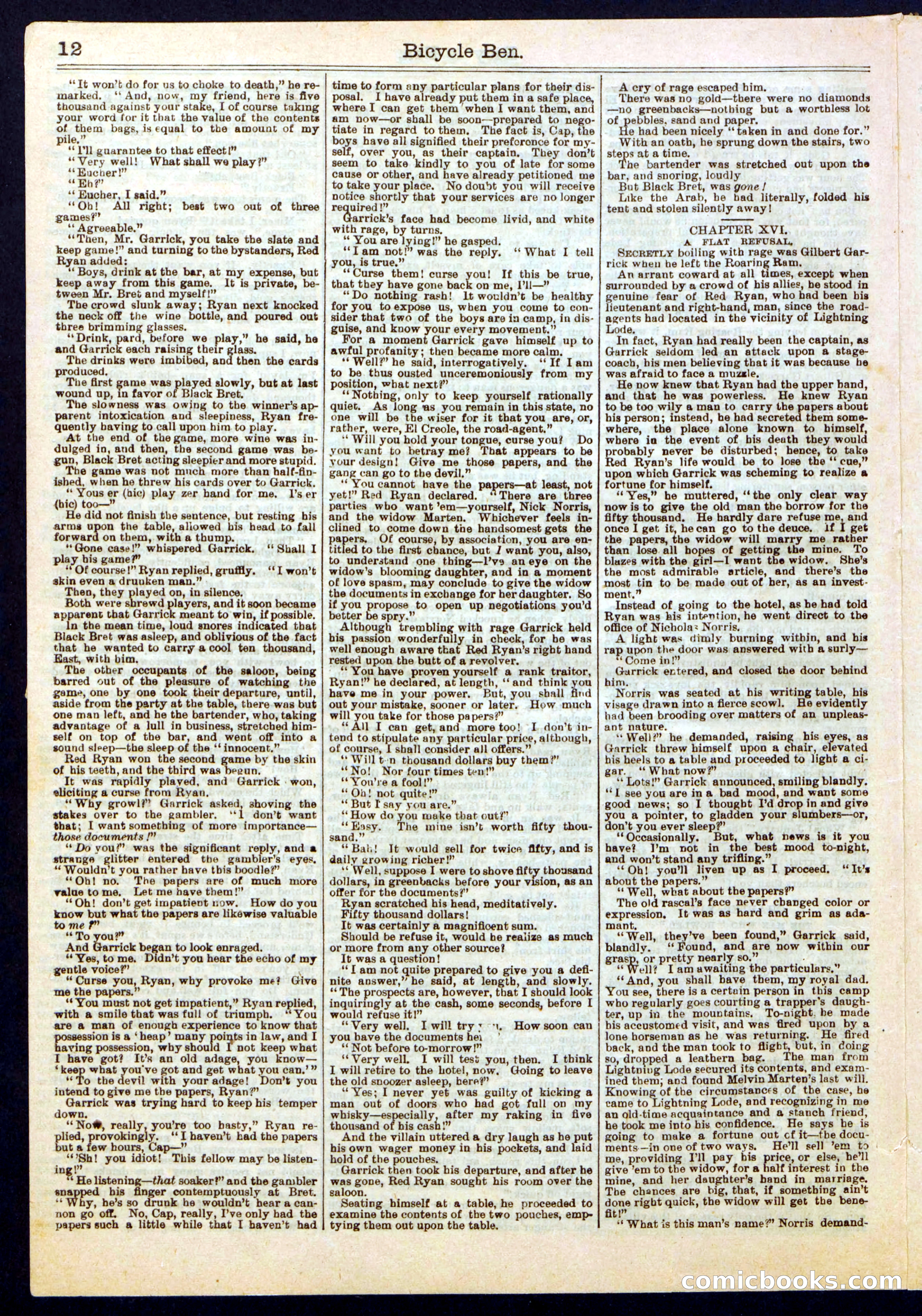 Beadle's Half Dime Library No. 389 — page 12 of 16
