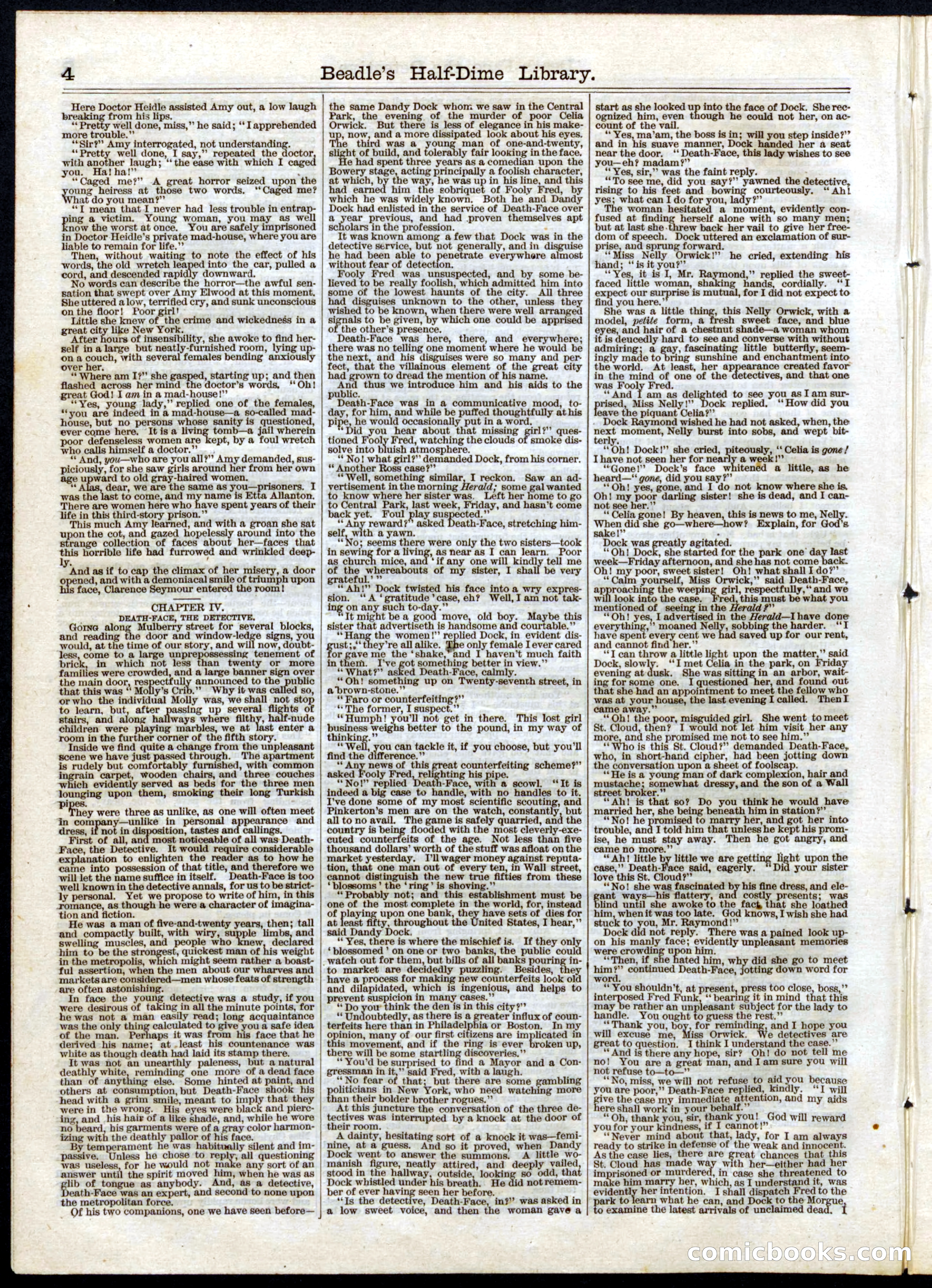 Beadle's Half Dime Library, No. 39 — page 4 of 16