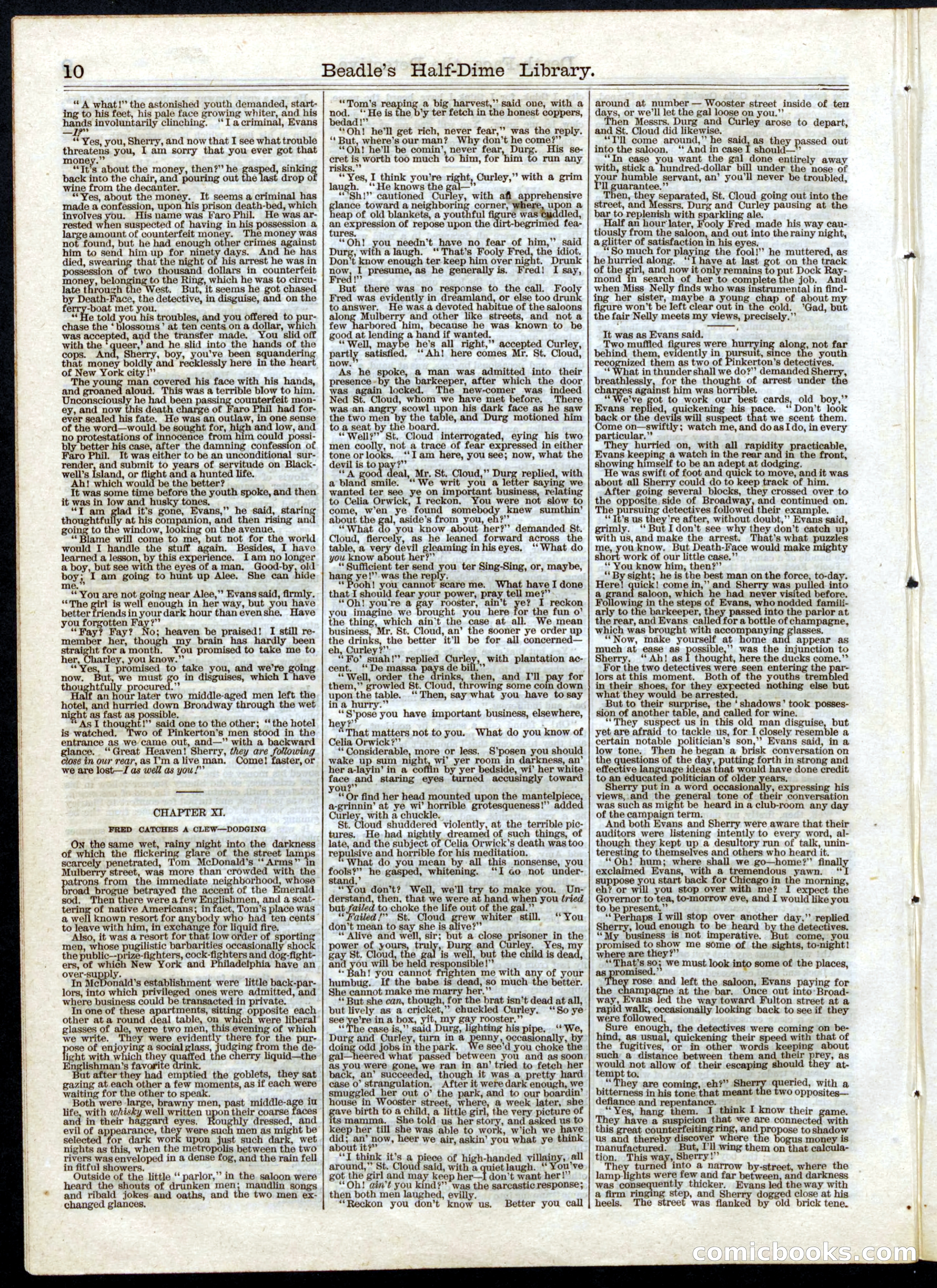Beadle's Half Dime Library, No. 39 — page 10 of 16