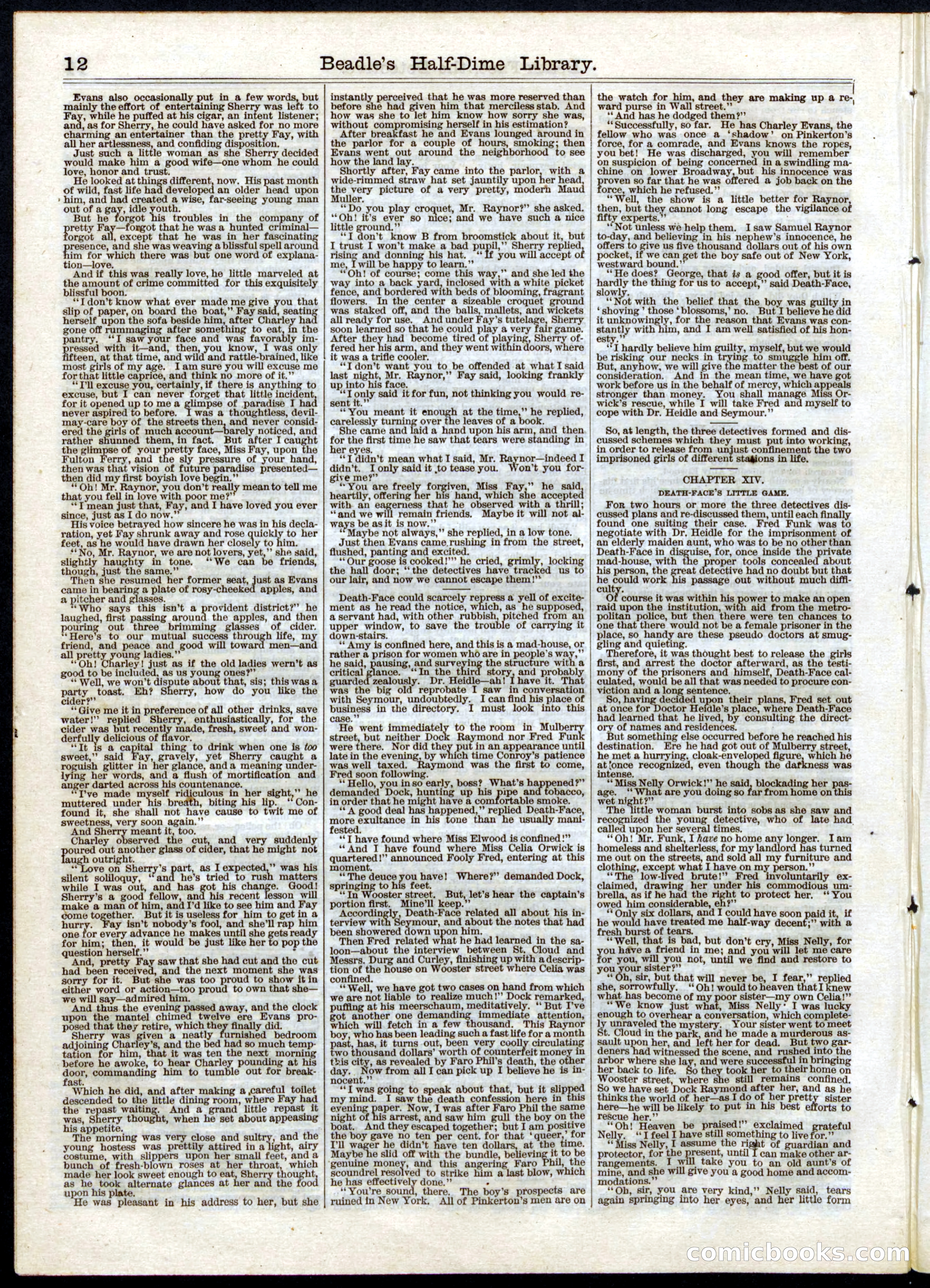 Beadle's Half Dime Library, No. 39 — page 12 of 16
