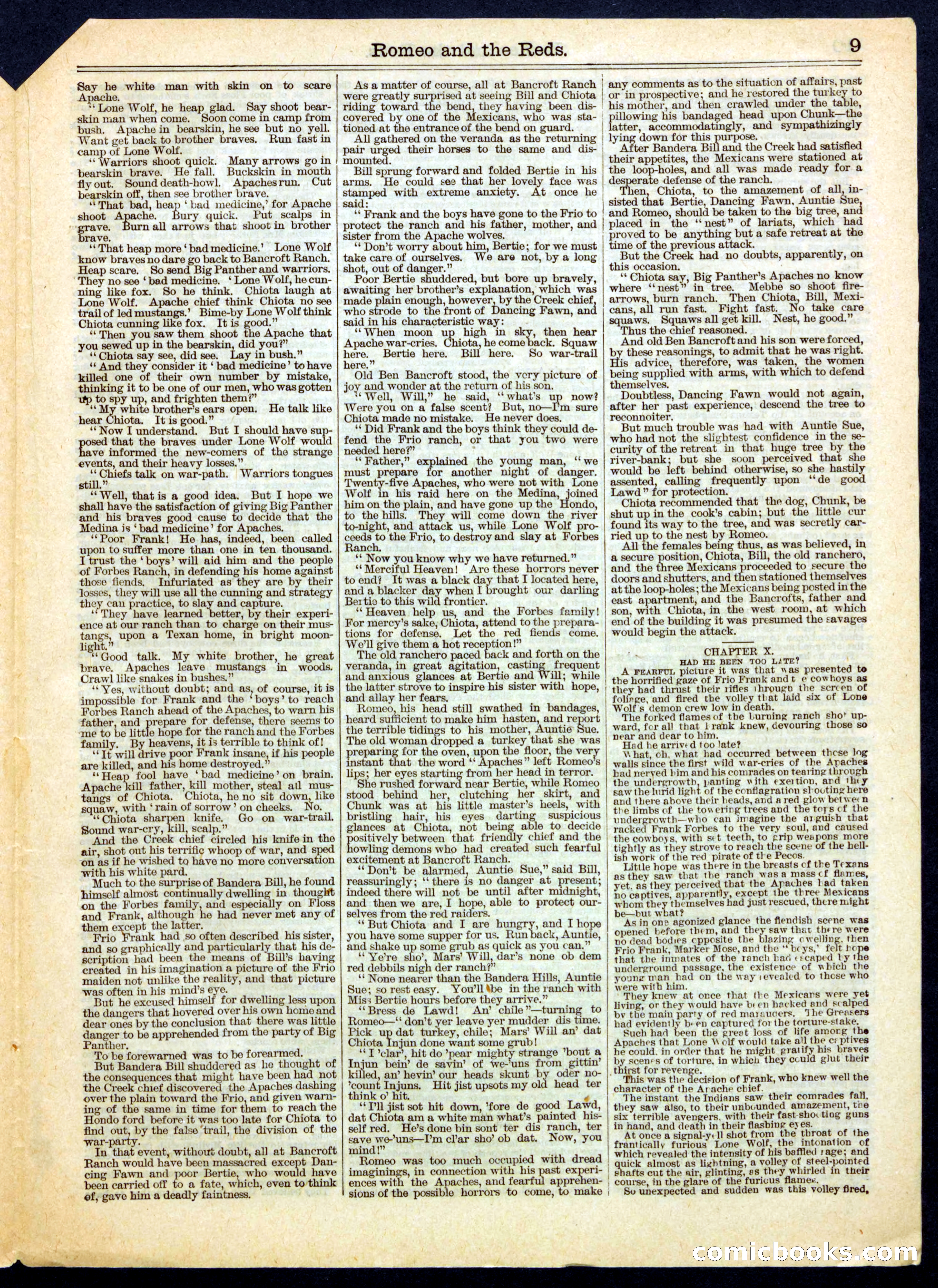 Beadle's Half Dime Library No. 392 — page 9 of 16