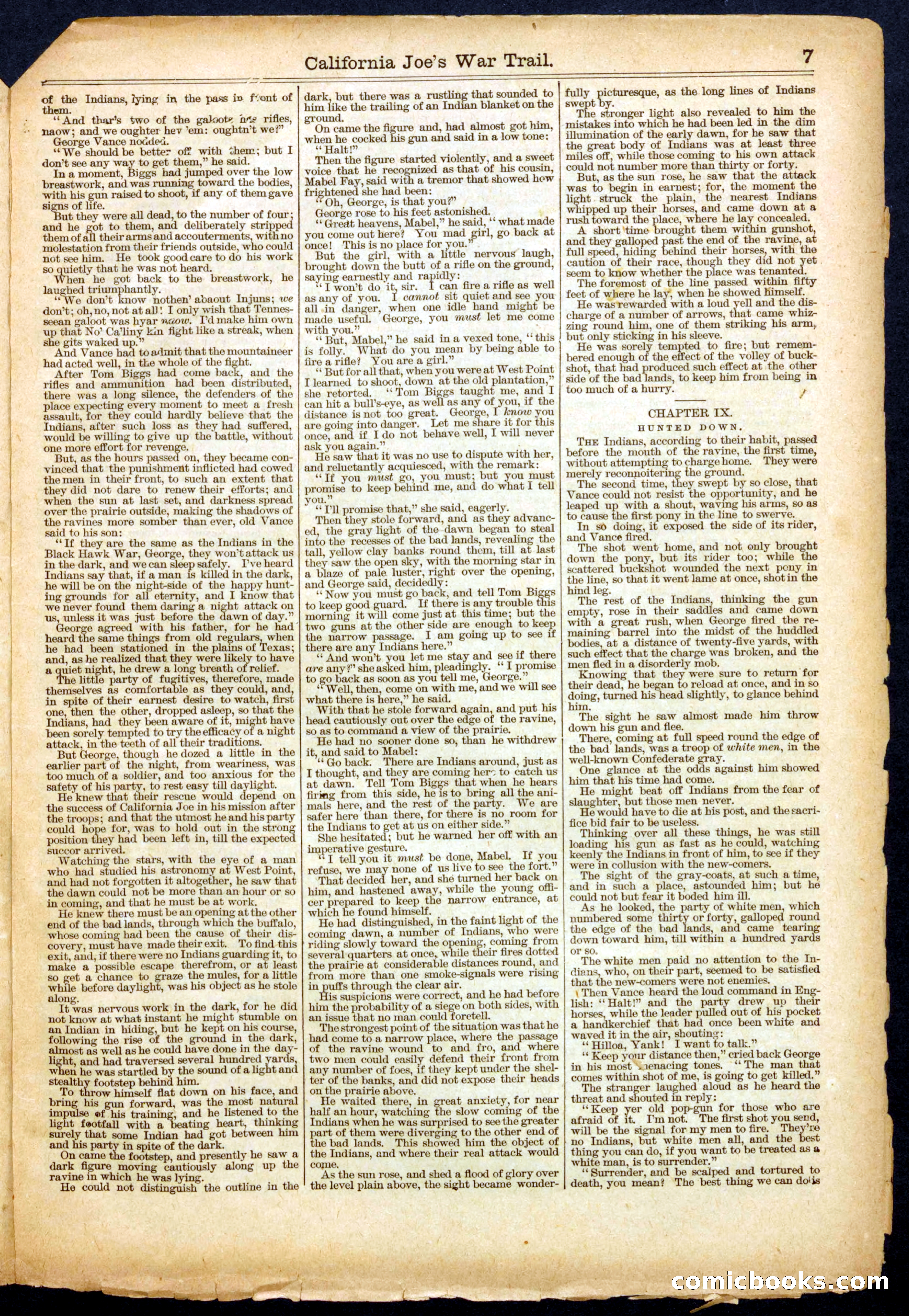 Beadle's Half Dime Library No. 396 — page 7 of 16