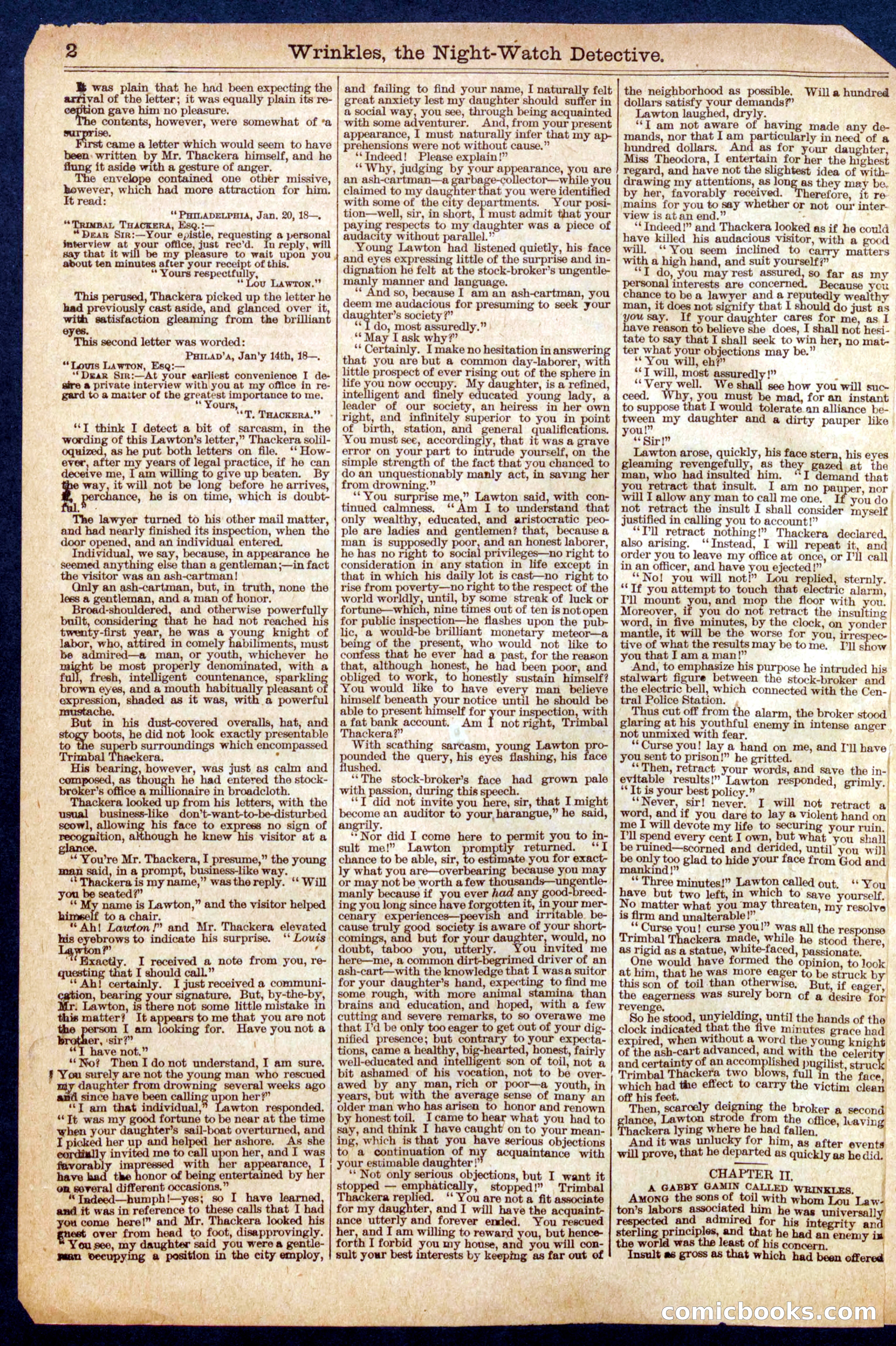 Beadle's Half Dime Library No. 400 — page 2 of 16