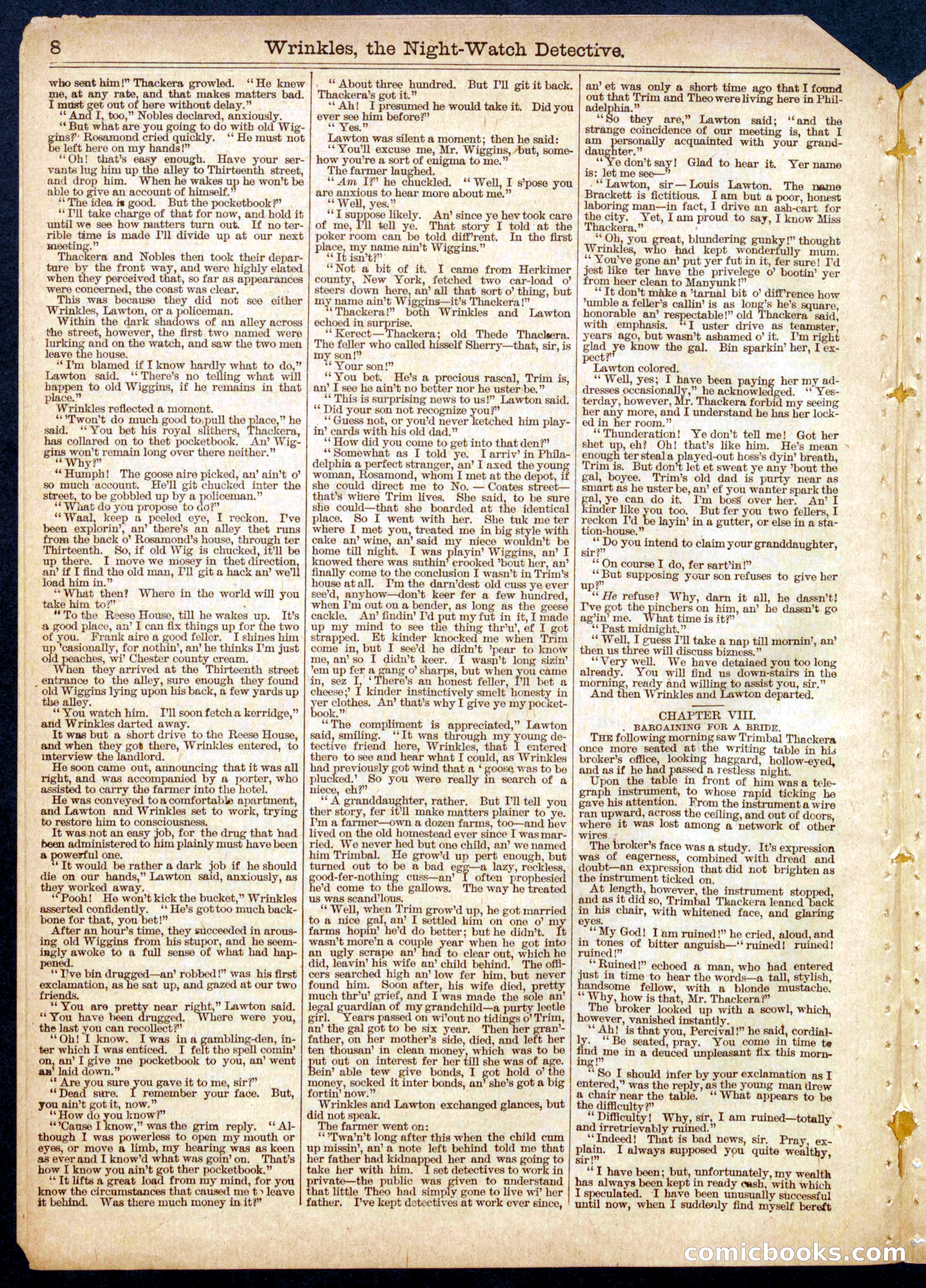 Beadle's Half Dime Library No. 400 — page 8 of 16