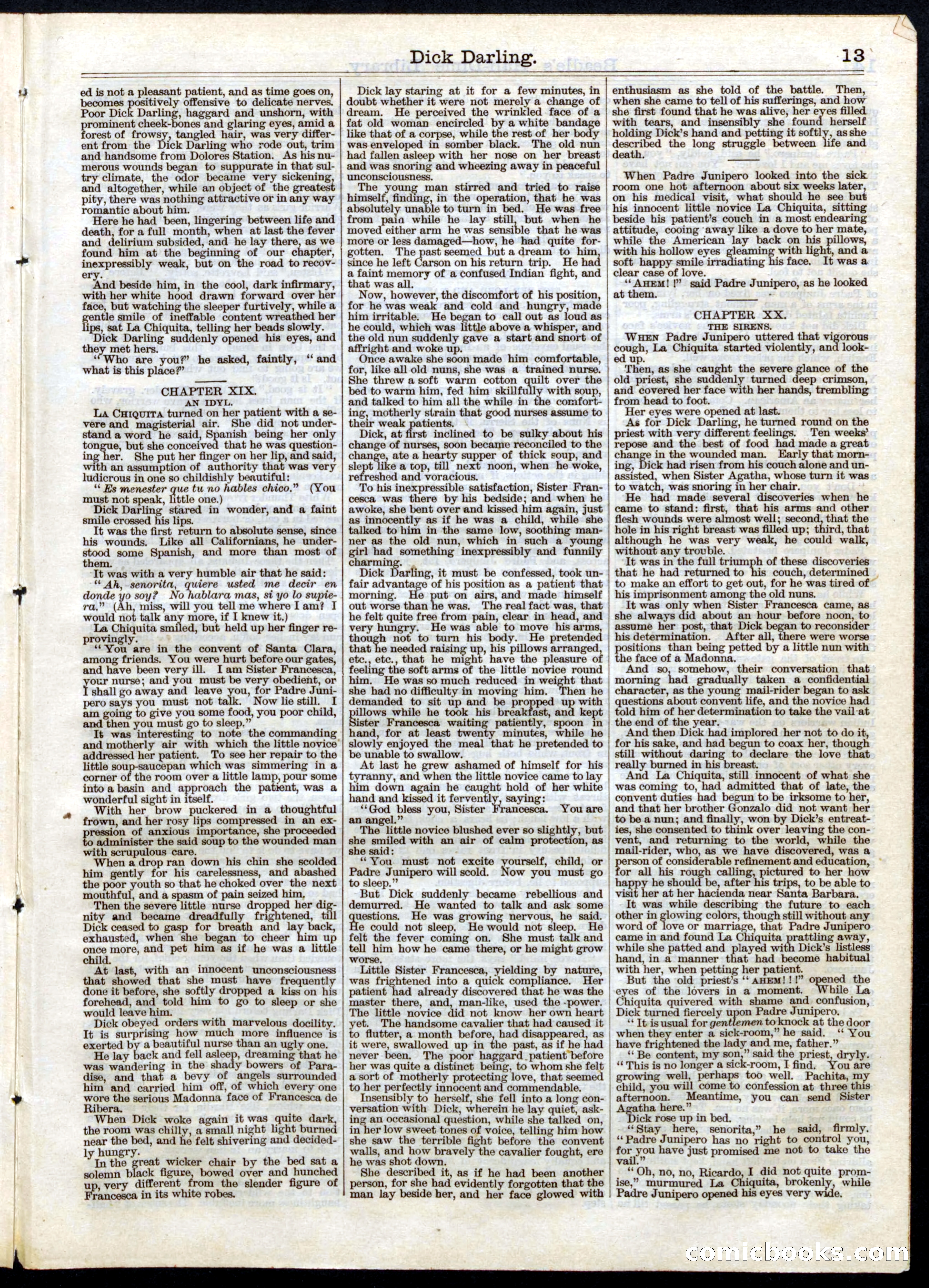 Beadle's Half Dime Library, No. 48 — page 13 of 16