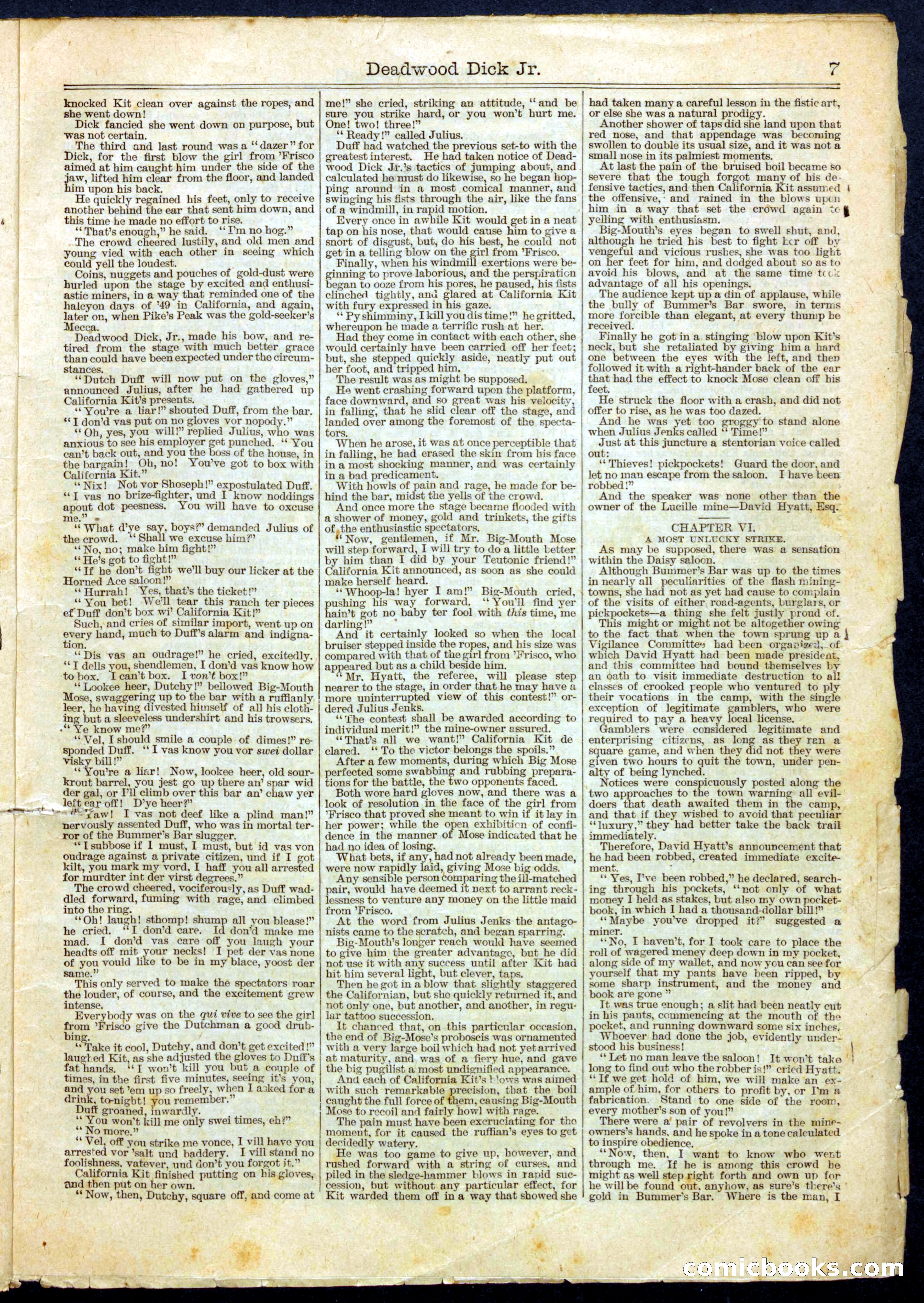 Beadle's Half Dime Library No. 443 — page 7 of 16