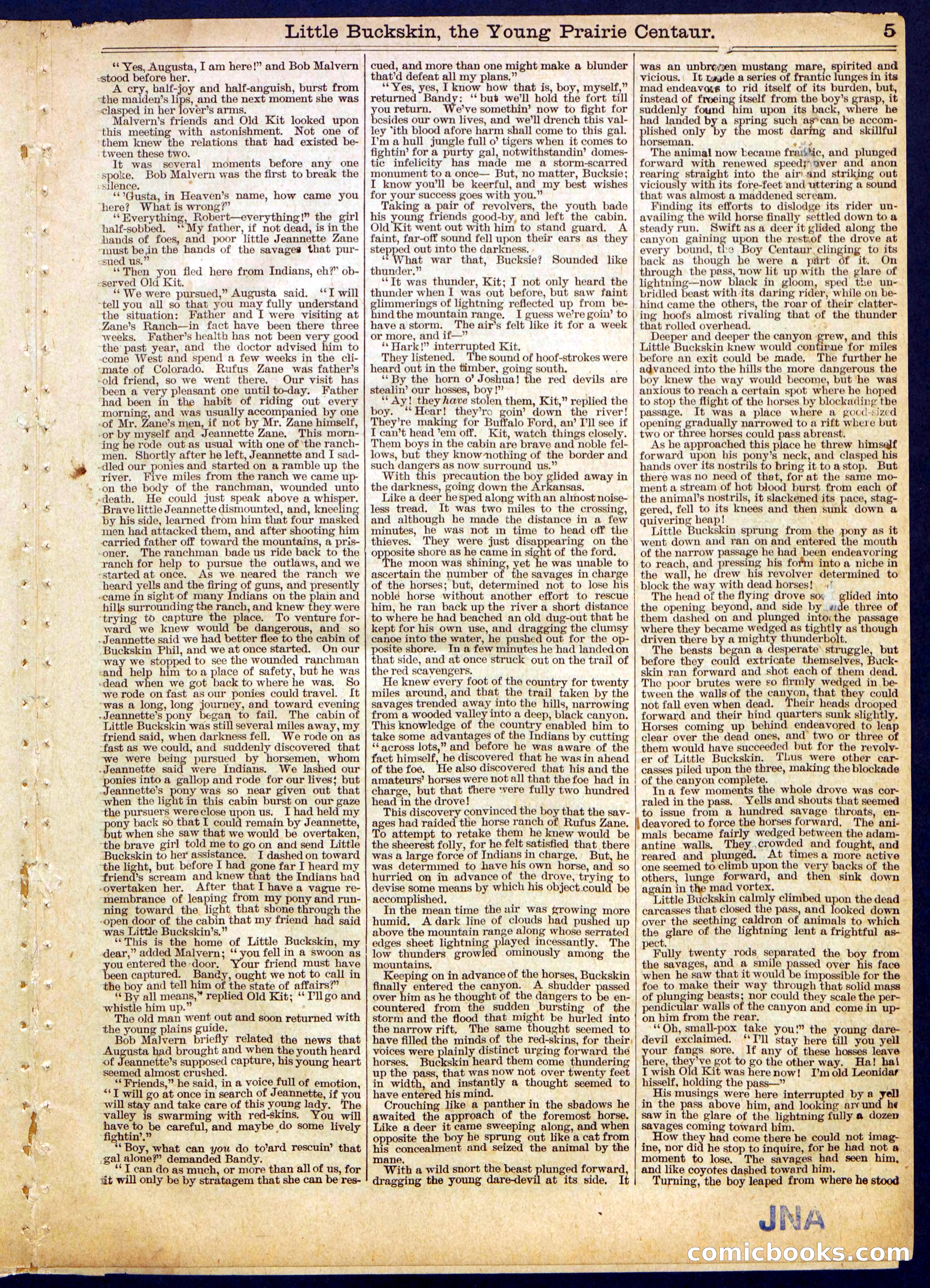 Beadle's Half Dime Library No. 444 — page 5 of 16