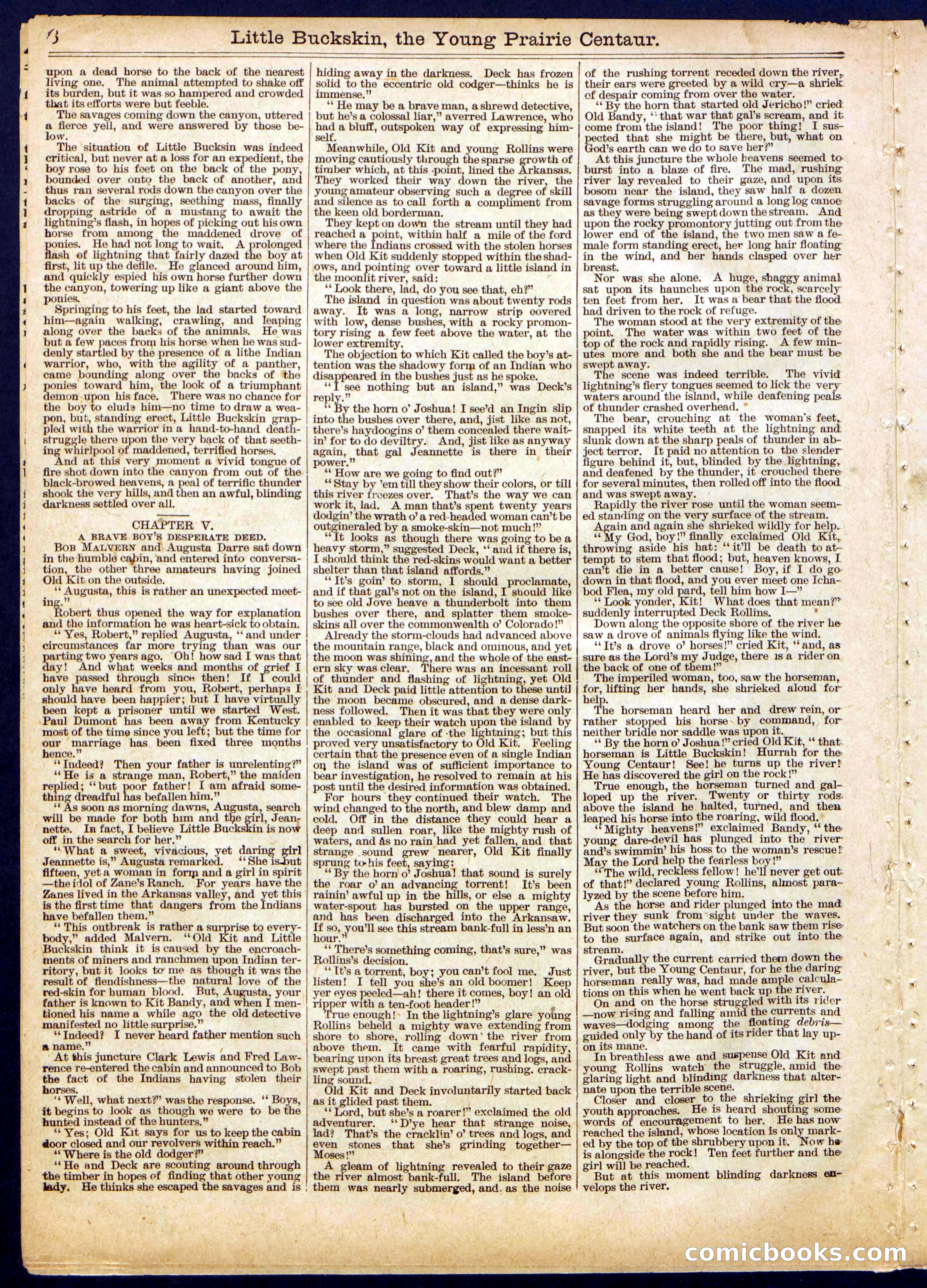 Beadle's Half Dime Library No. 444 — page 6 of 16