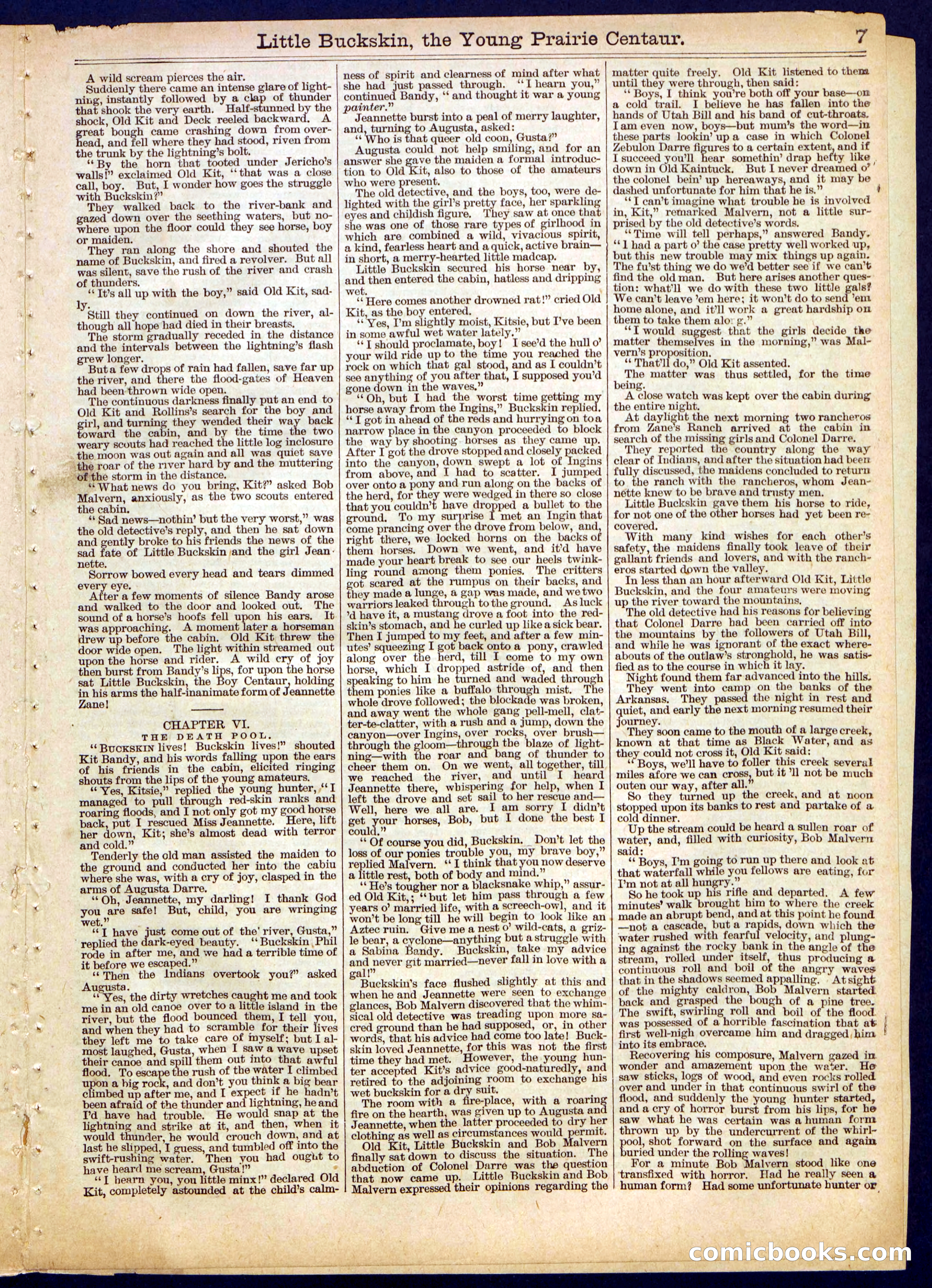 Beadle's Half Dime Library No. 444 — page 7 of 16