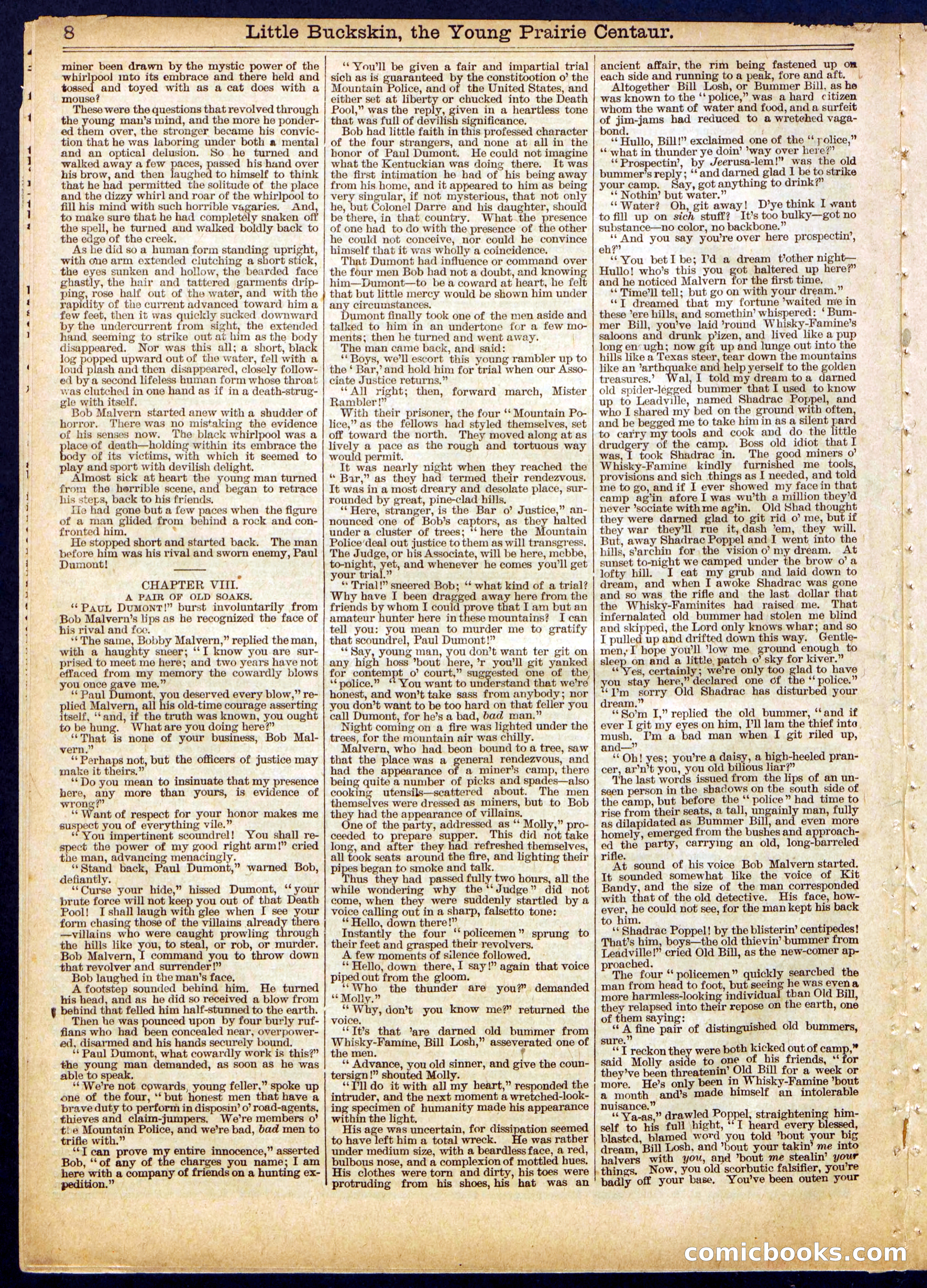 Beadle's Half Dime Library No. 444 — page 8 of 16
