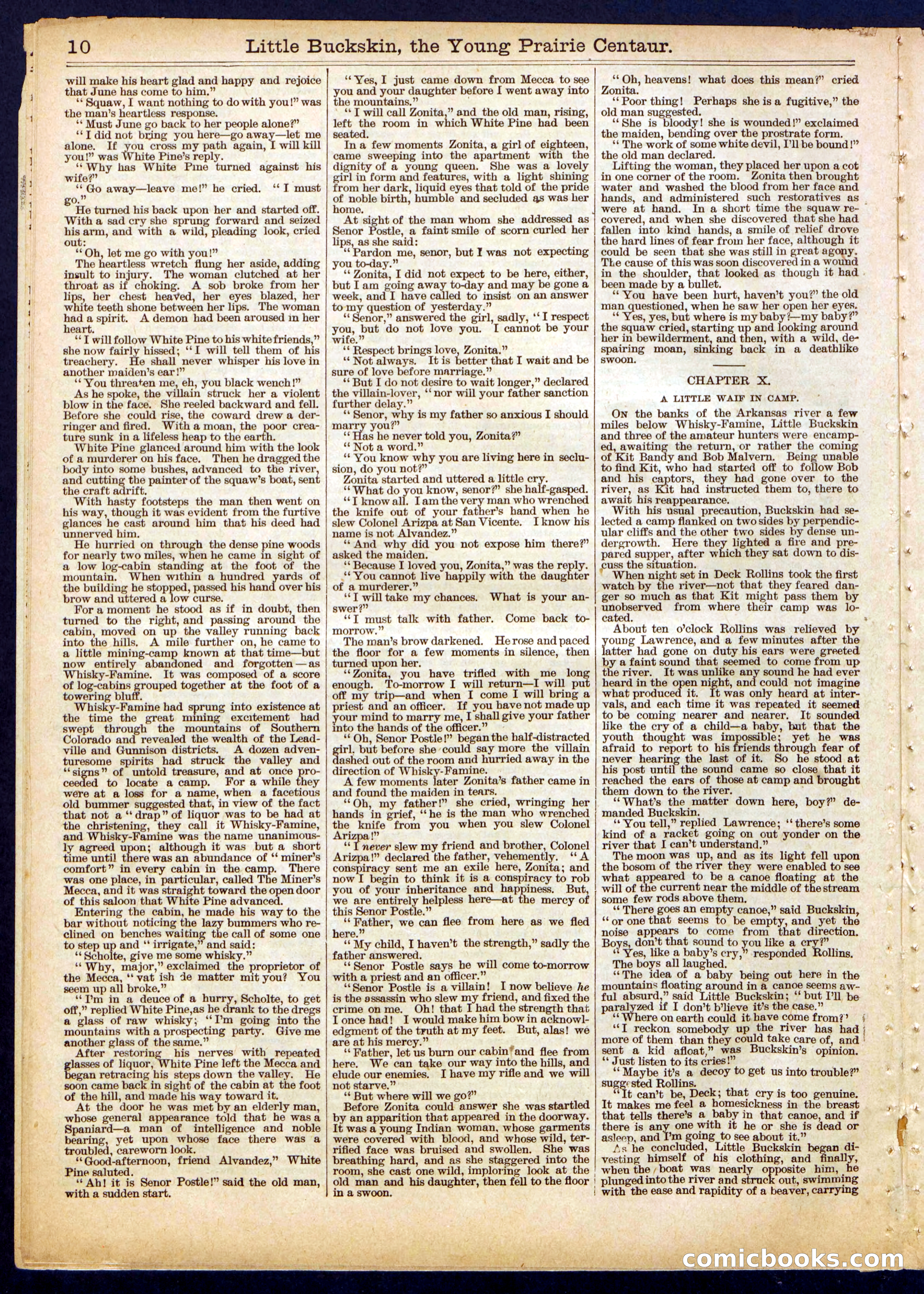 Beadle's Half Dime Library No. 444 — page 10 of 16