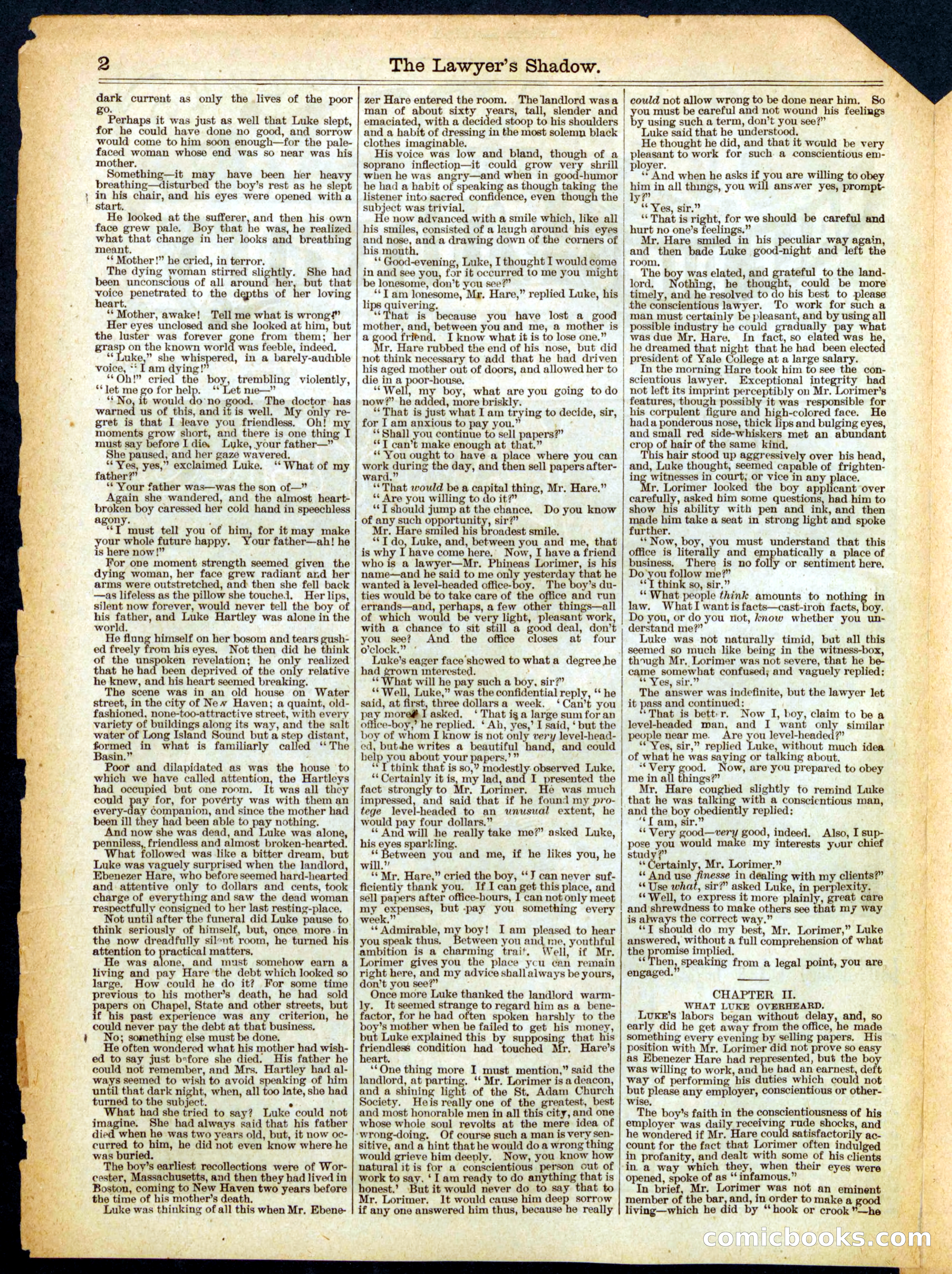 Beadle's Half Dime Library No. 460 — page 2 of 16