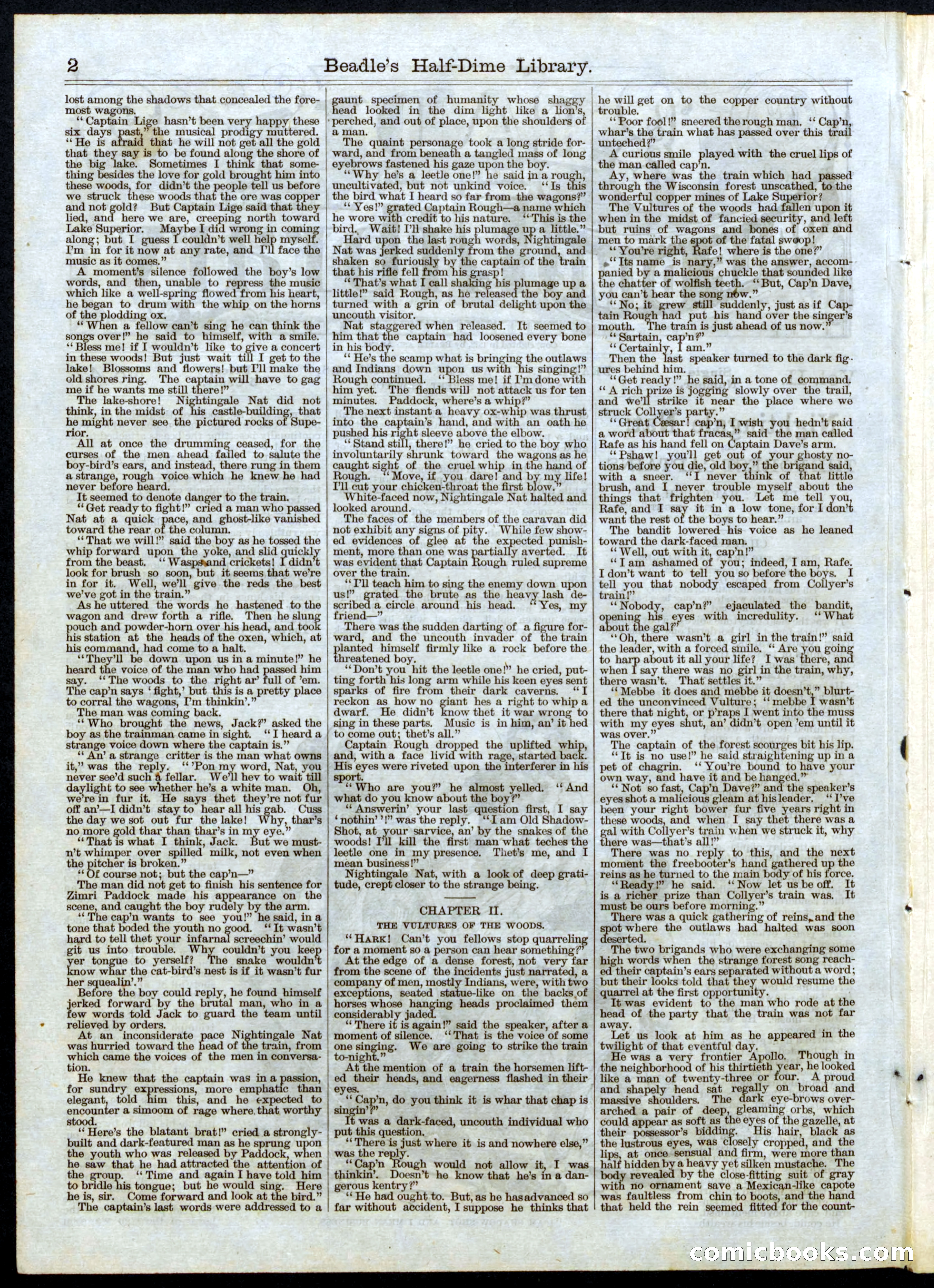 Beadle's Half Dime Library, No. 47 — page 2 of 16