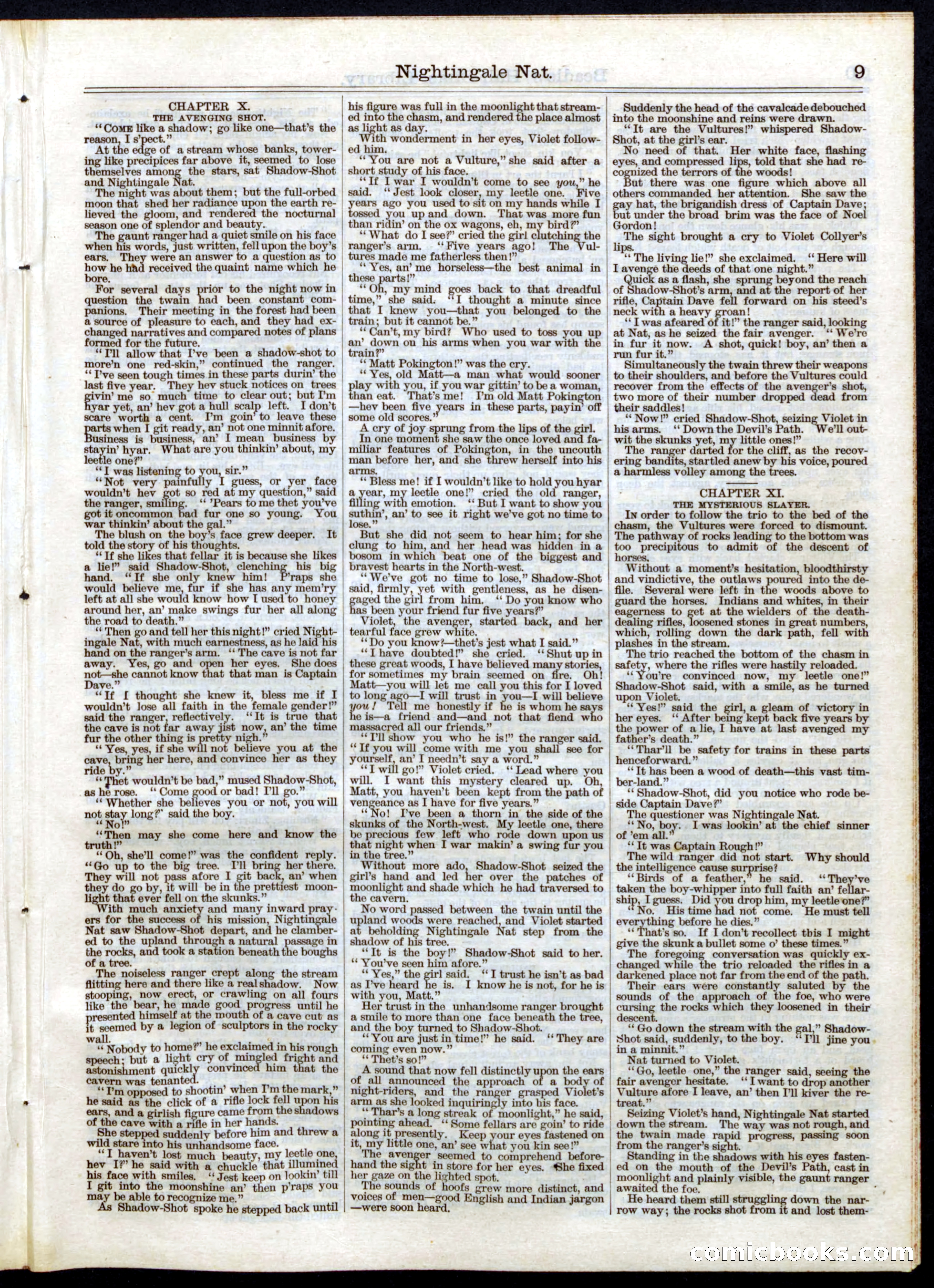 Beadle's Half Dime Library, No. 47 — page 9 of 16