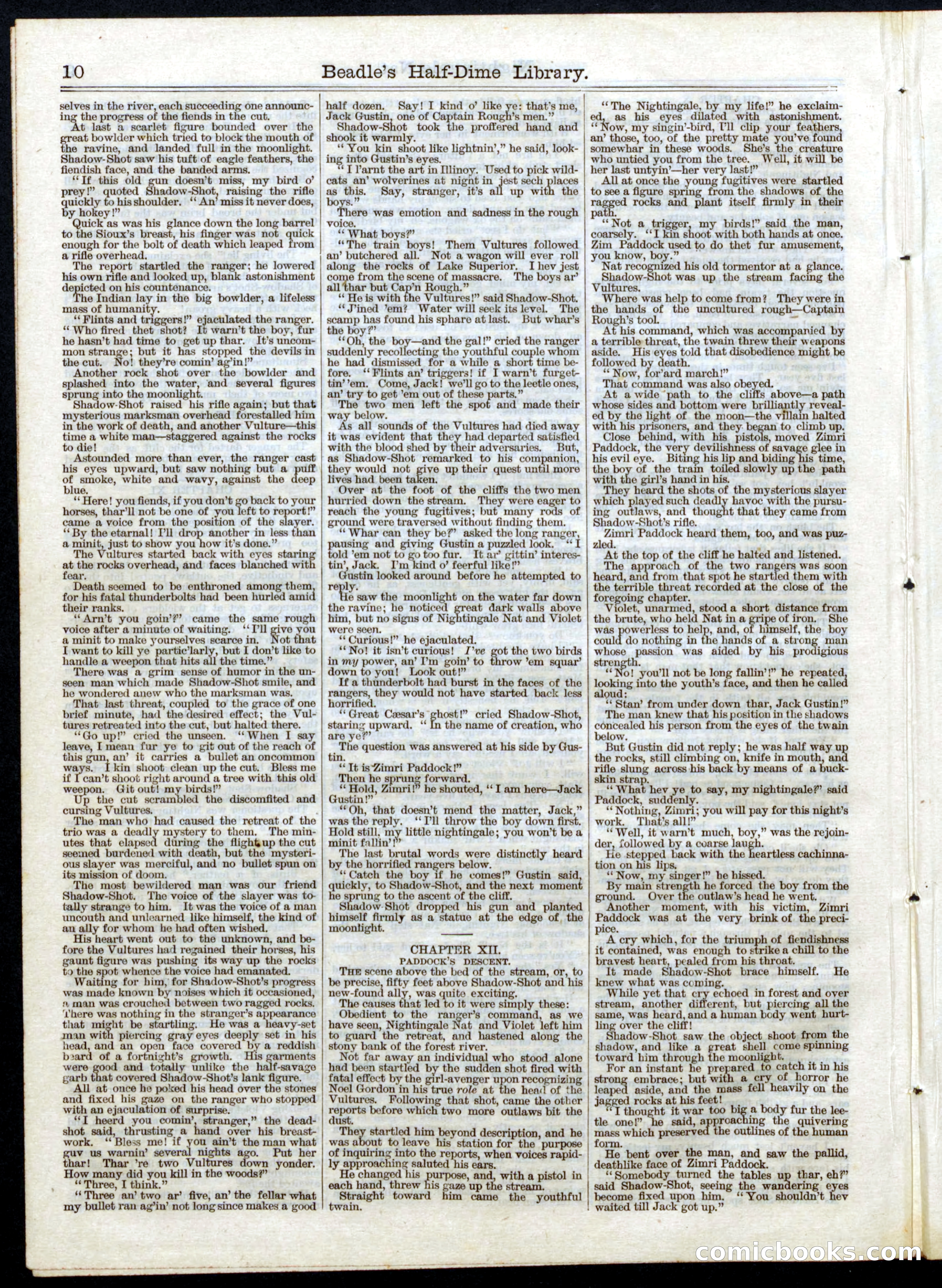 Beadle's Half Dime Library, No. 47 — page 10 of 16