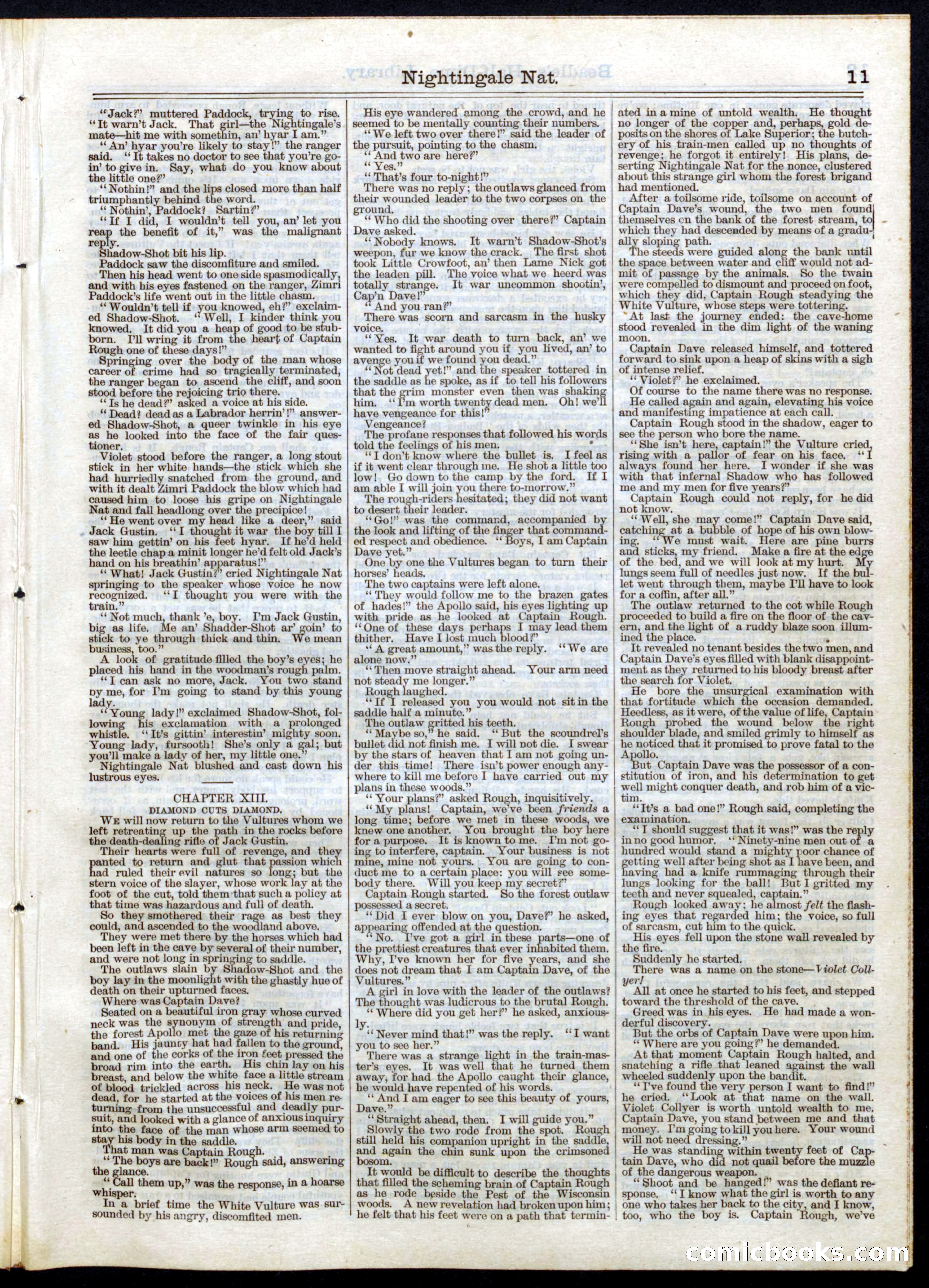 Beadle's Half Dime Library, No. 47 — page 11 of 16