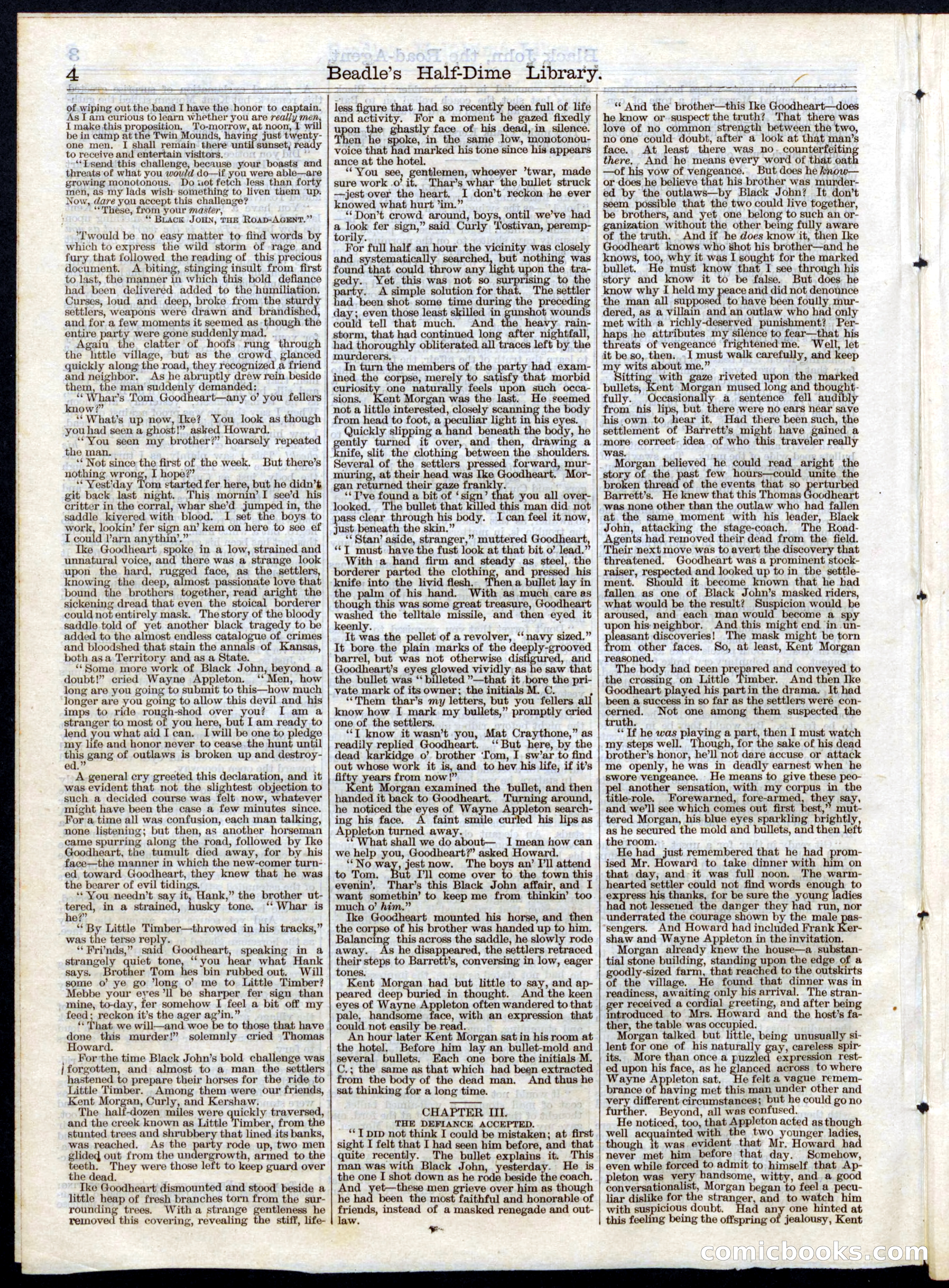 Beadle's Half Dime Library, No. 48 — page 4 of 16
