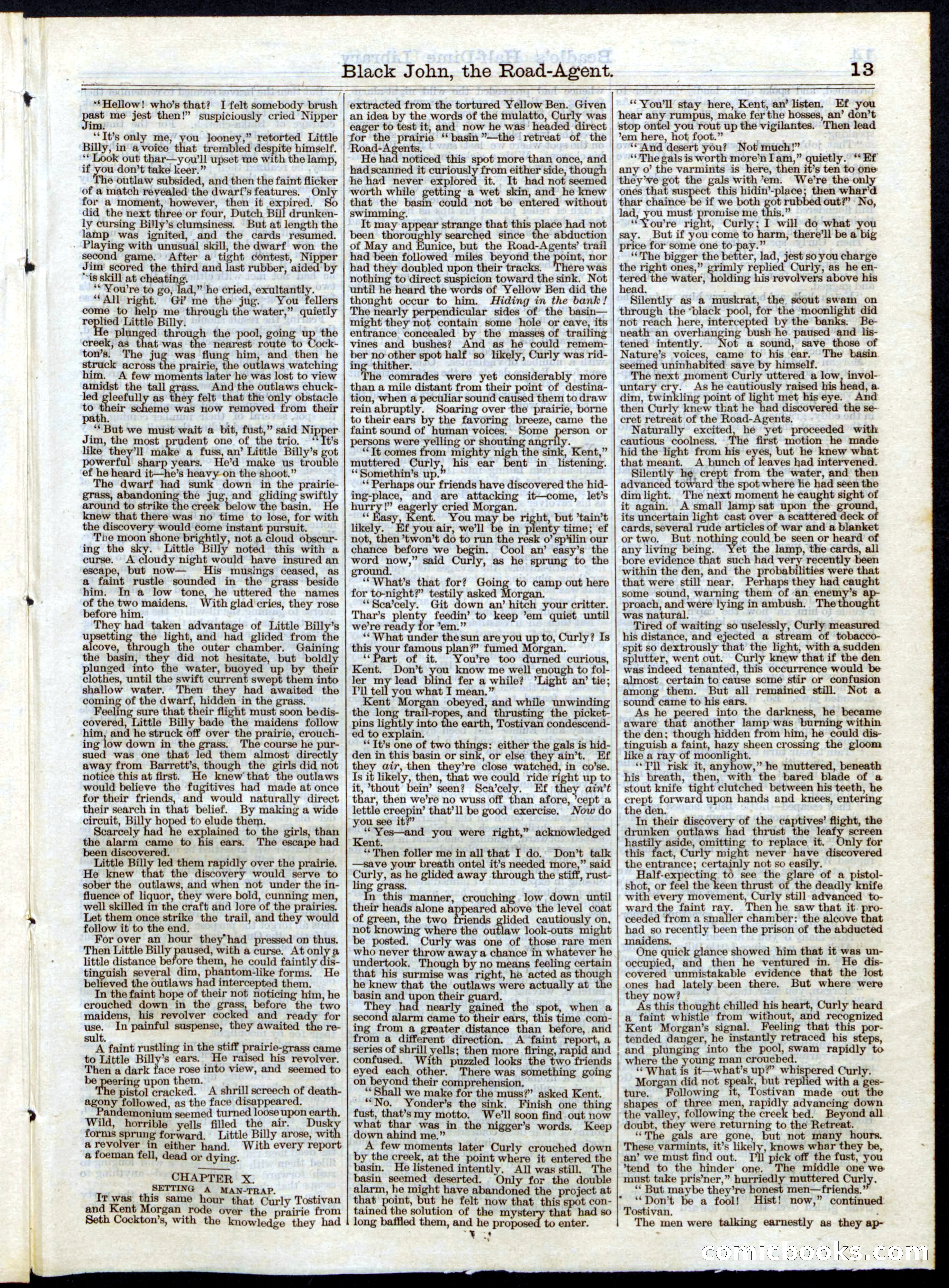 Beadle's Half Dime Library, No. 48 — page 13 of 16