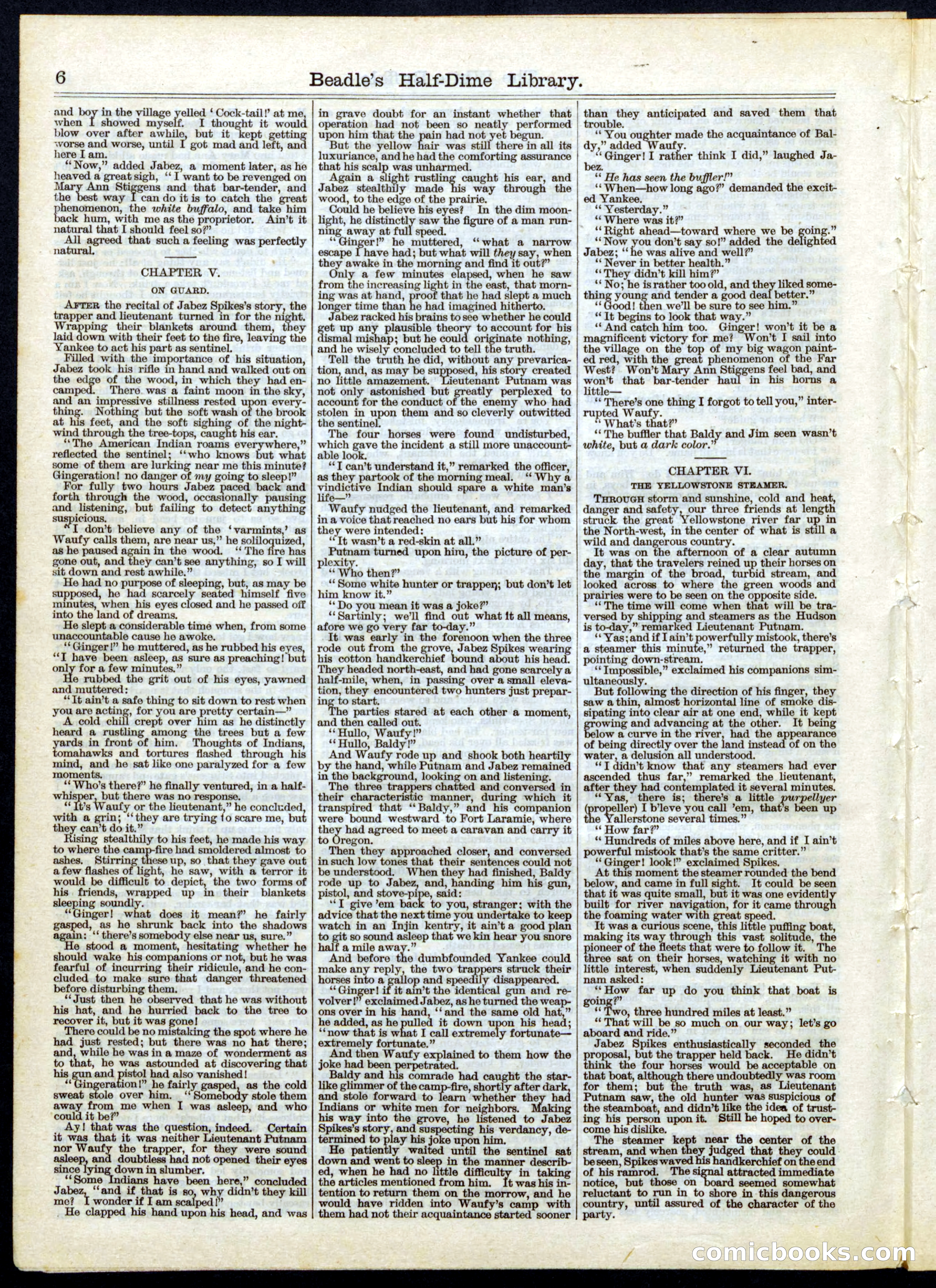 Beadle's Half Dime Library No. 52 — page 6 of 16