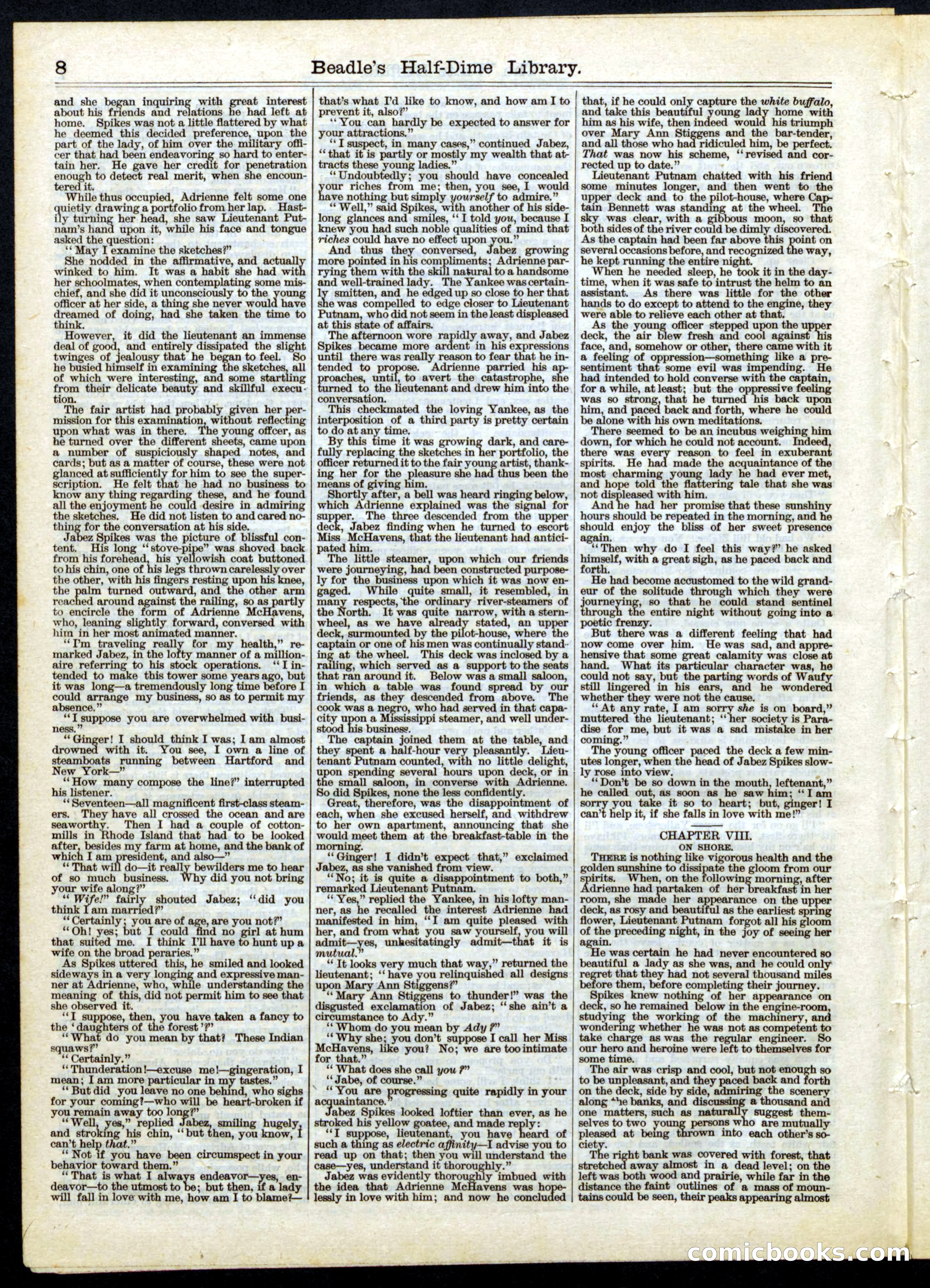 Beadle's Half Dime Library No. 52 — page 8 of 16