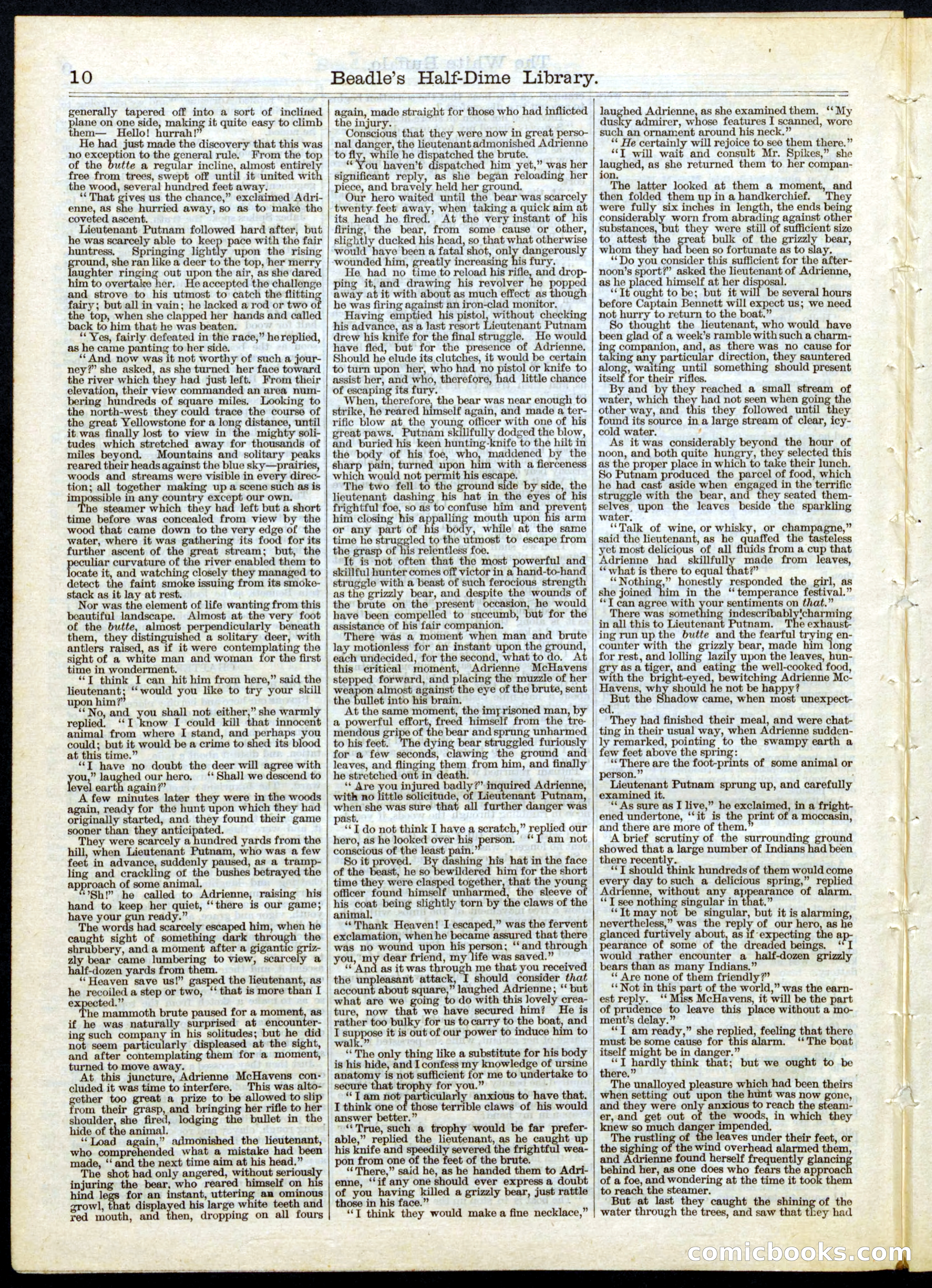 Beadle's Half Dime Library No. 52 — page 10 of 16