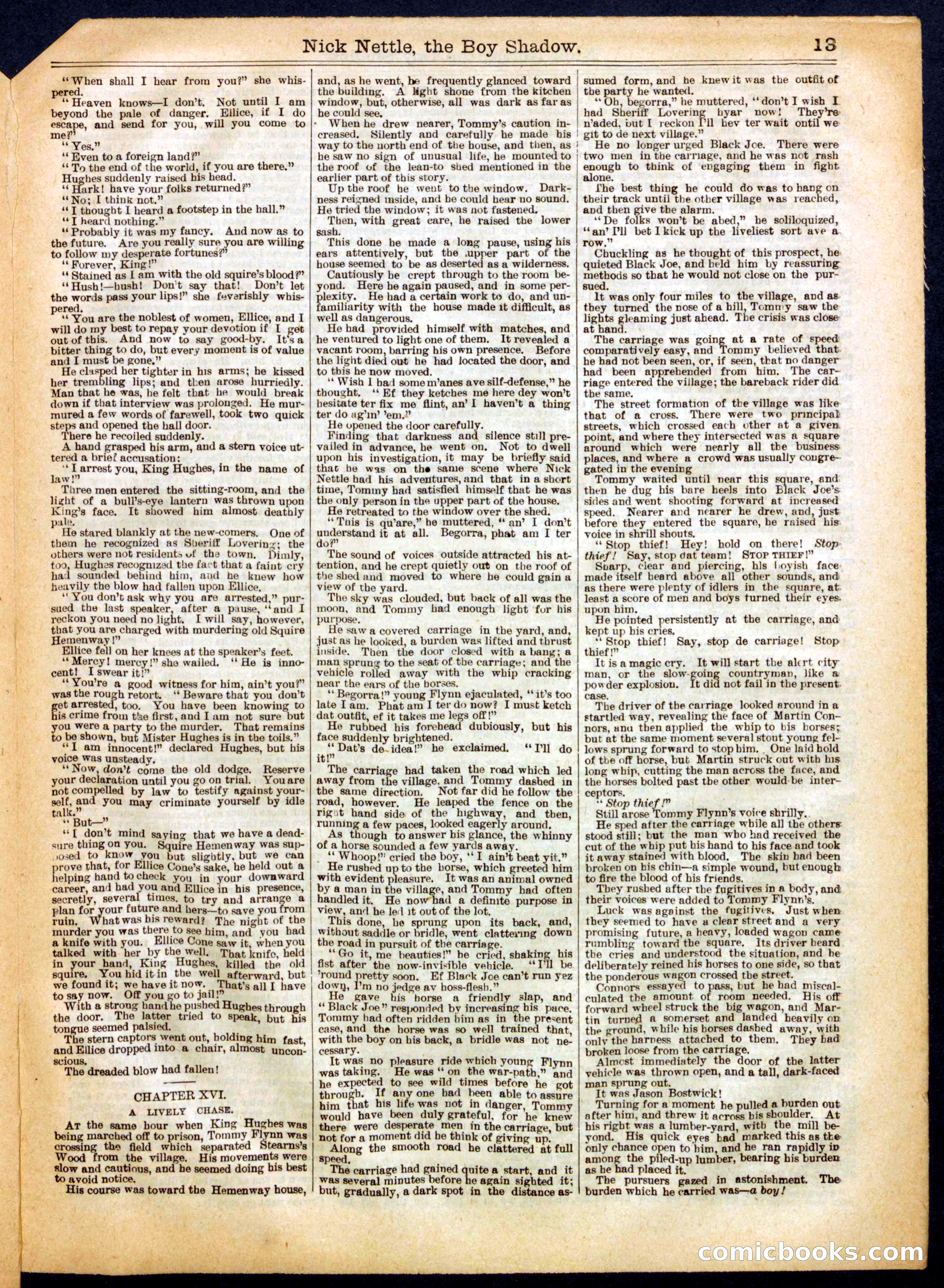 Beadle's Half Dime Library No. 551 — page 13 of 16
