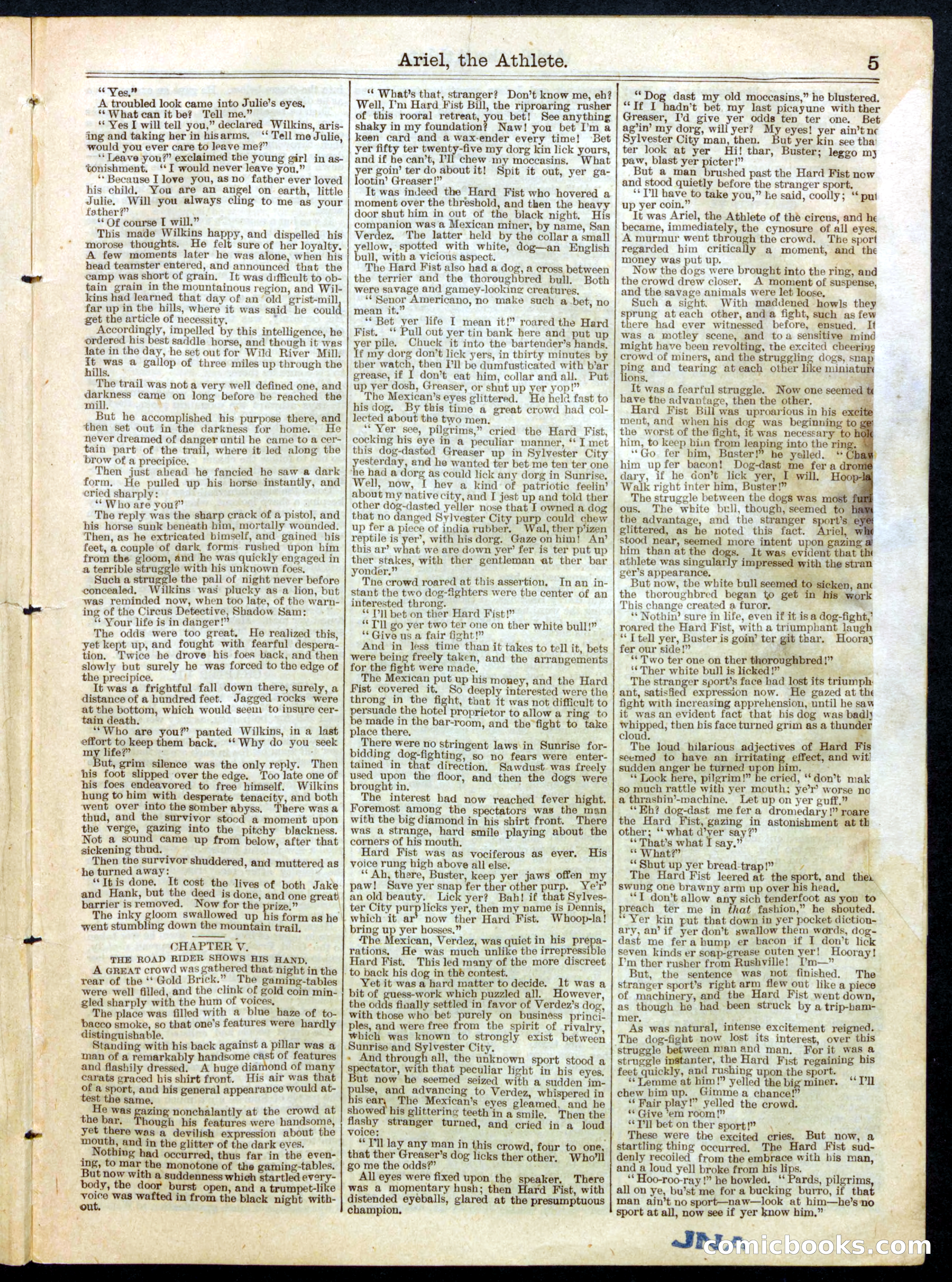 Beadle's Half Dime Library, No. 552 — page 5 of 16