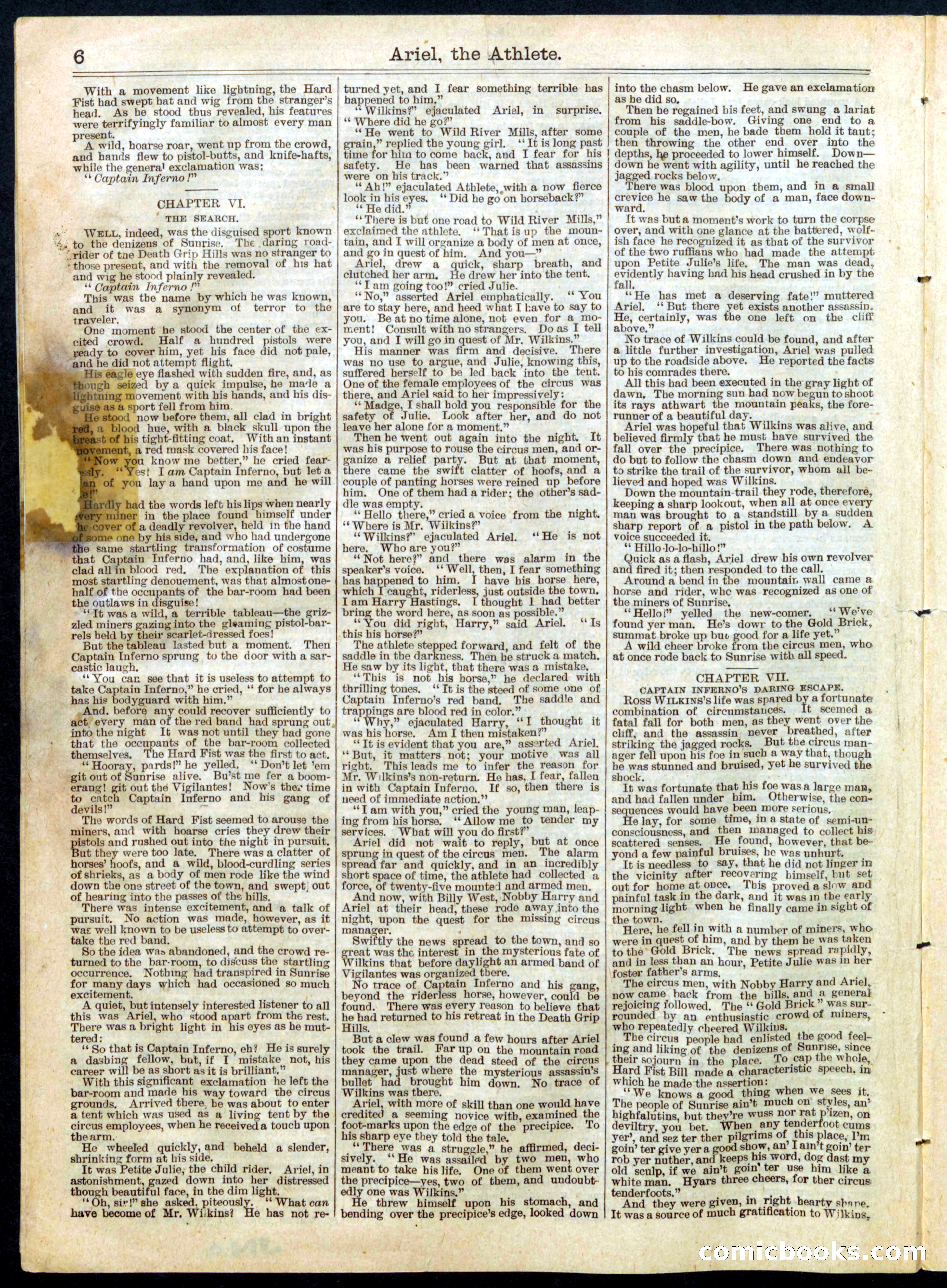Beadle's Half Dime Library, No. 552 — page 6 of 16