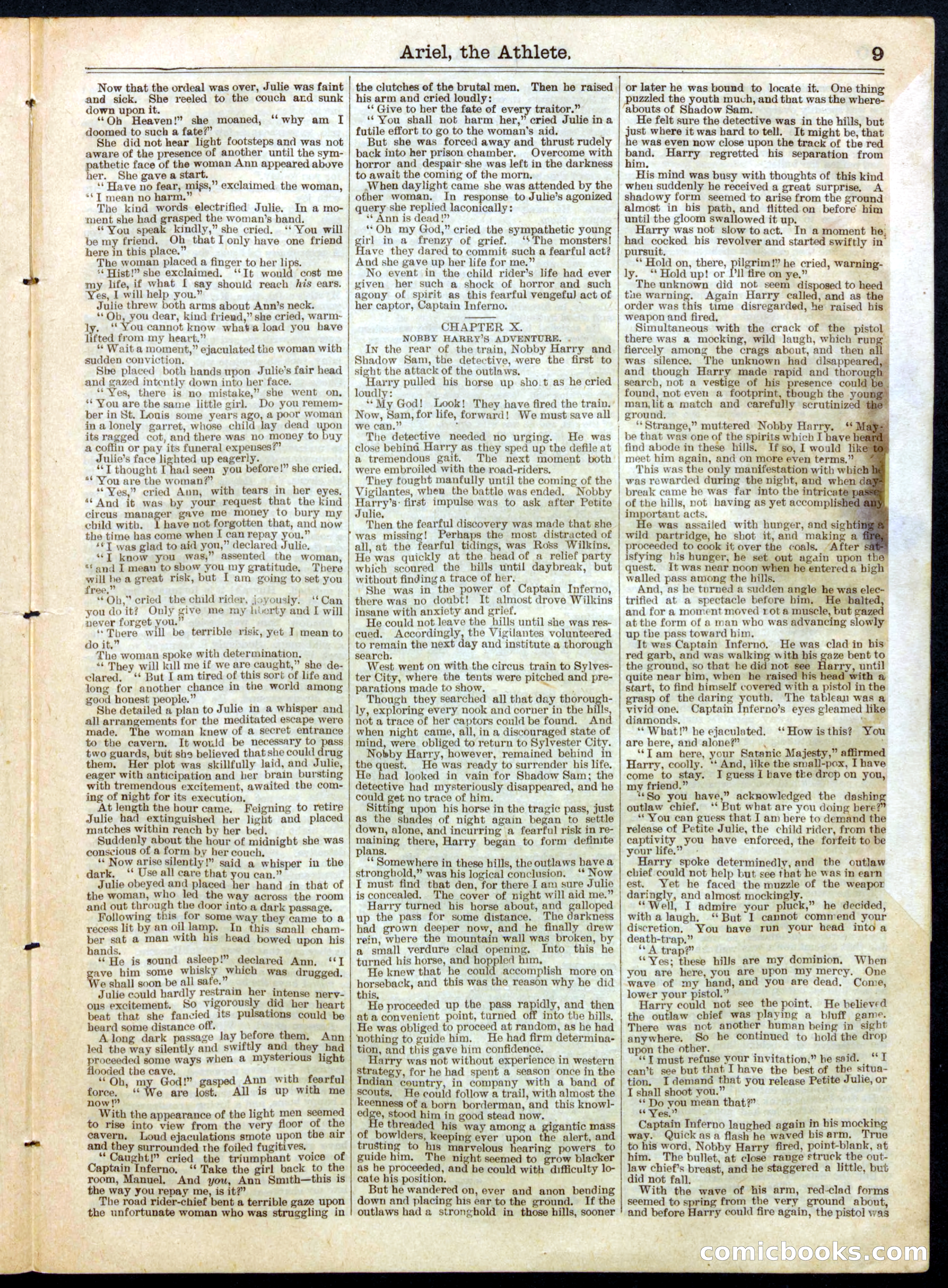 Beadle's Half Dime Library, No. 552 — page 9 of 16