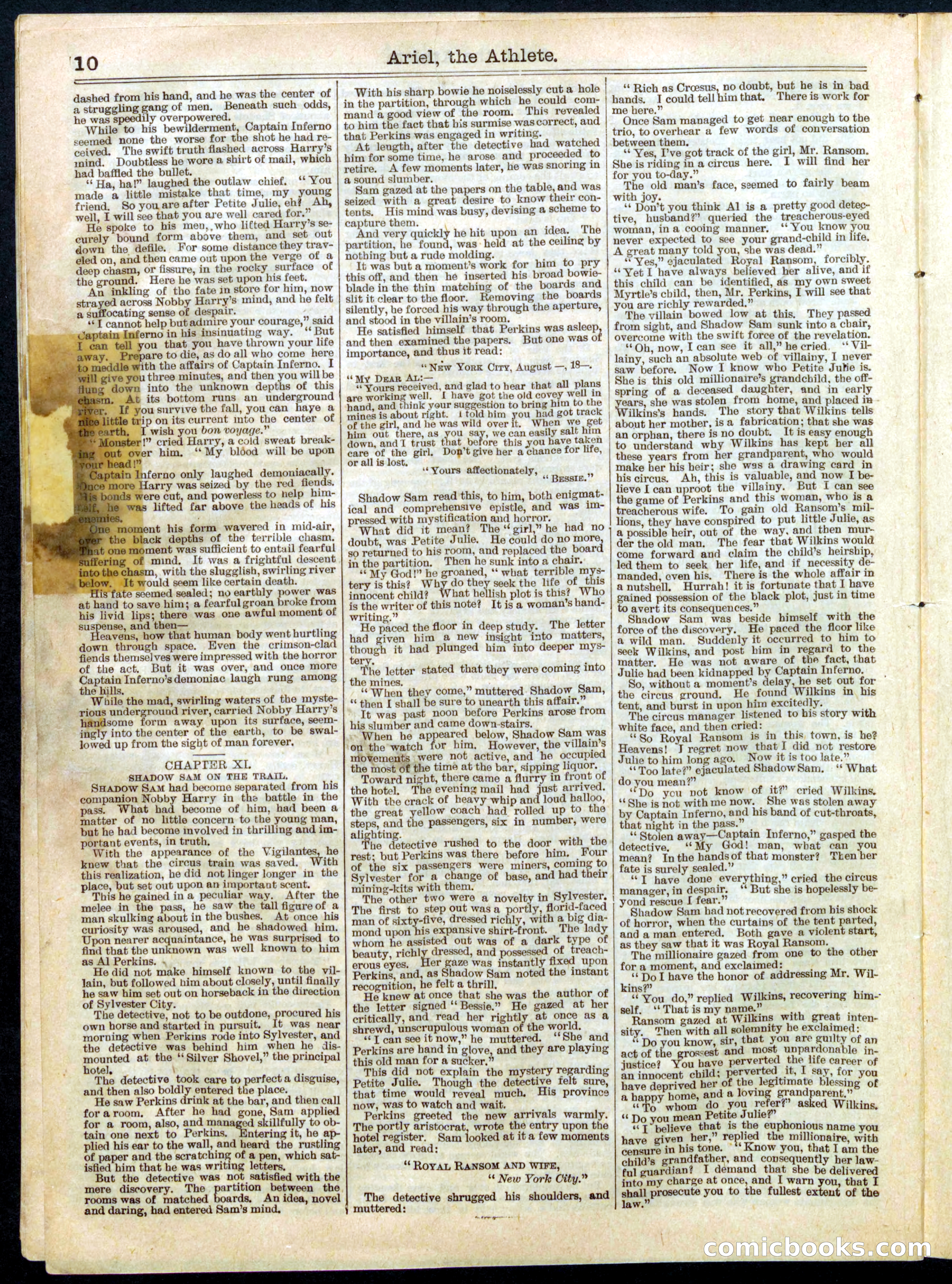 Beadle's Half Dime Library, No. 552 — page 10 of 16