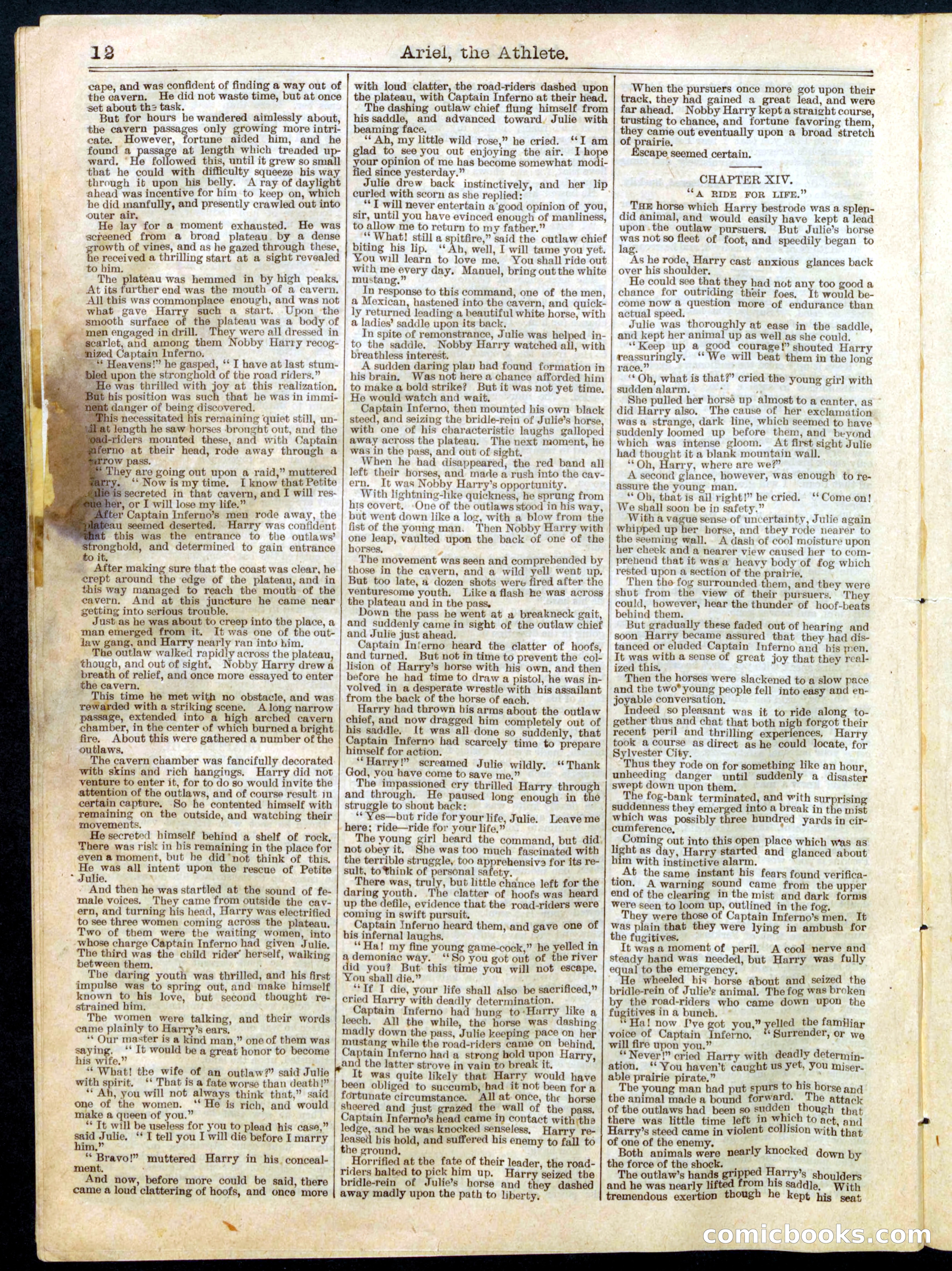 Beadle's Half Dime Library, No. 552 — page 12 of 16