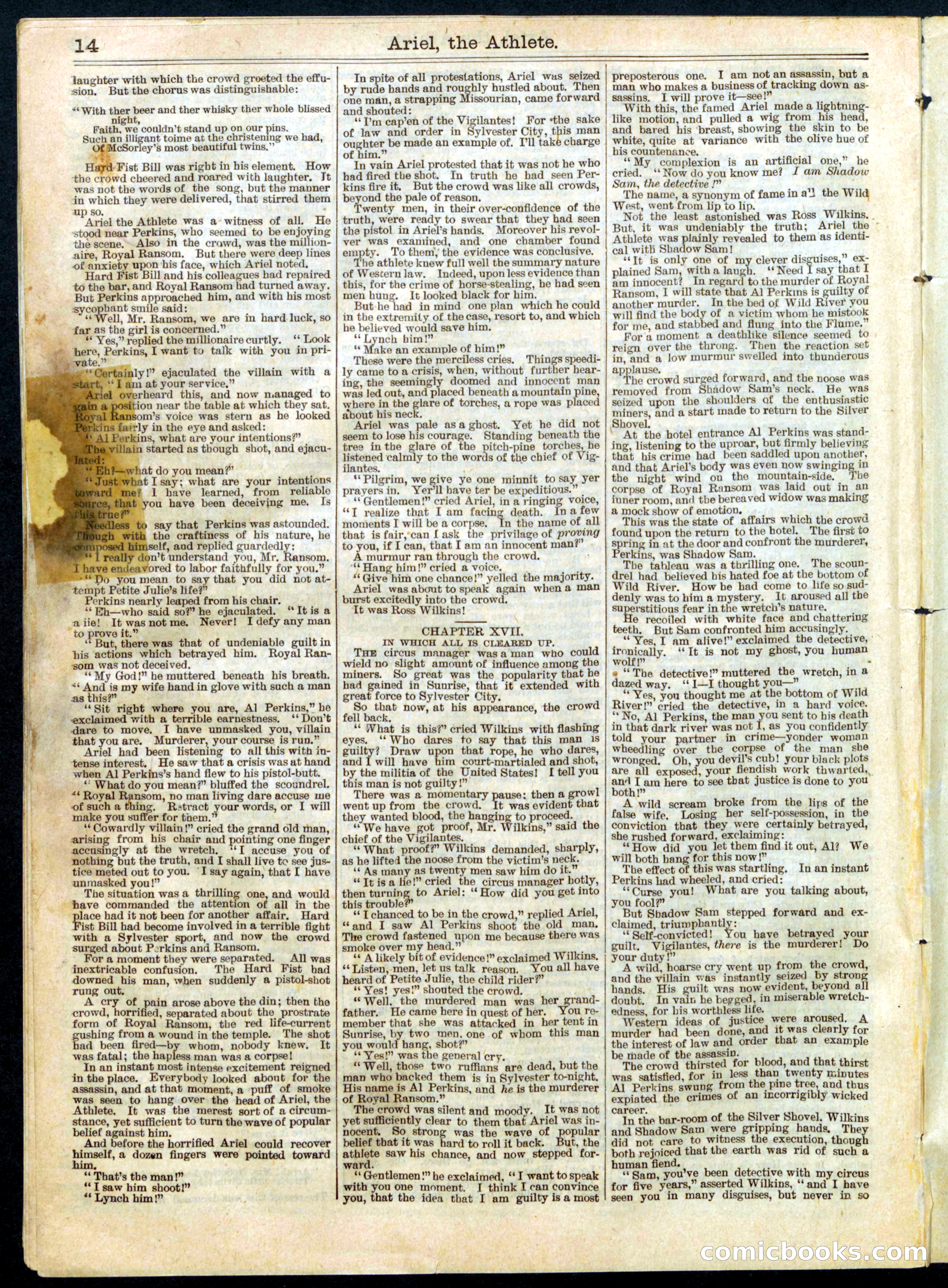 Beadle's Half Dime Library, No. 552 — page 14 of 16