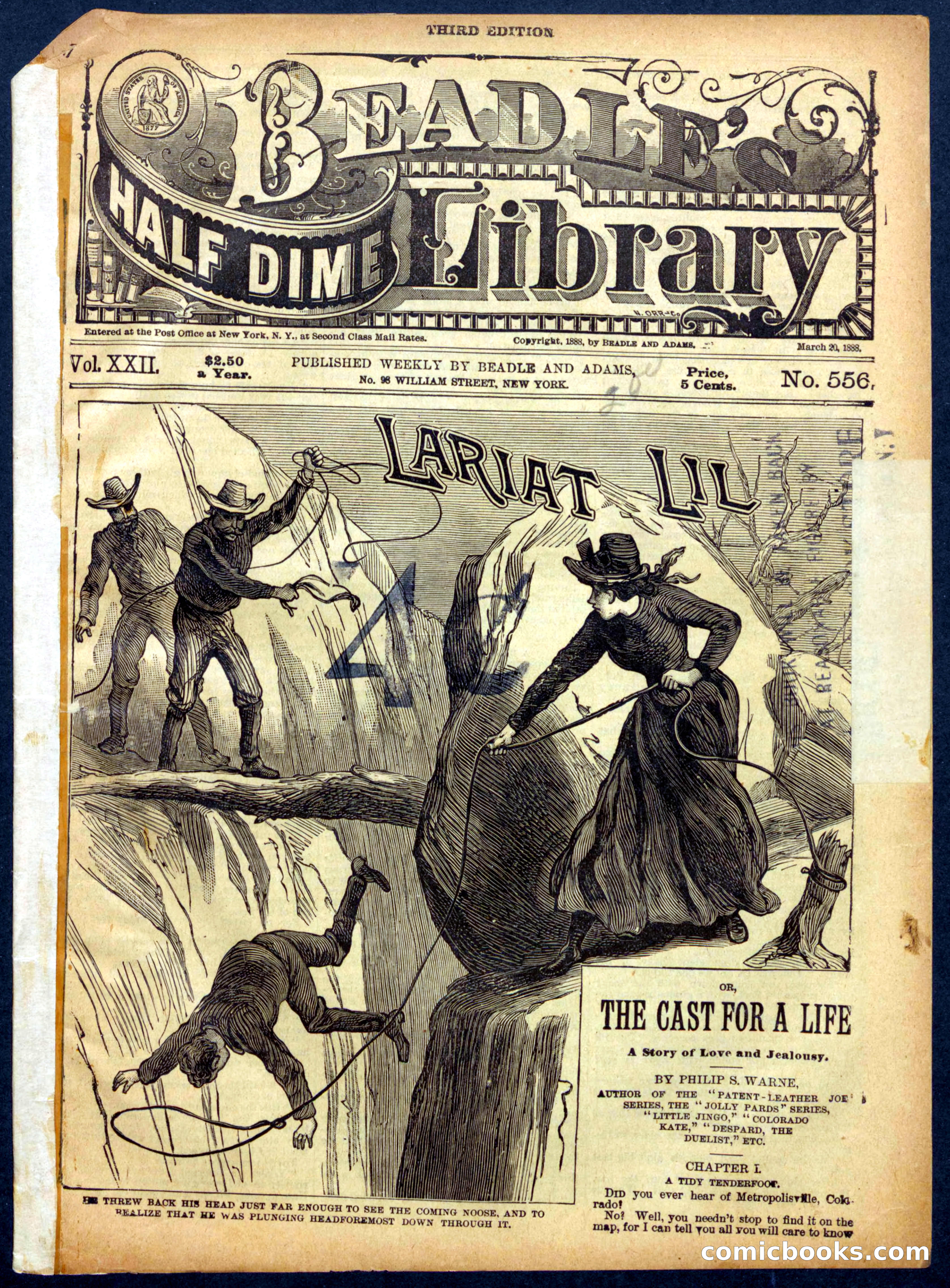 Beadle's Half Dime Library, No. 556 — page 1 of 16