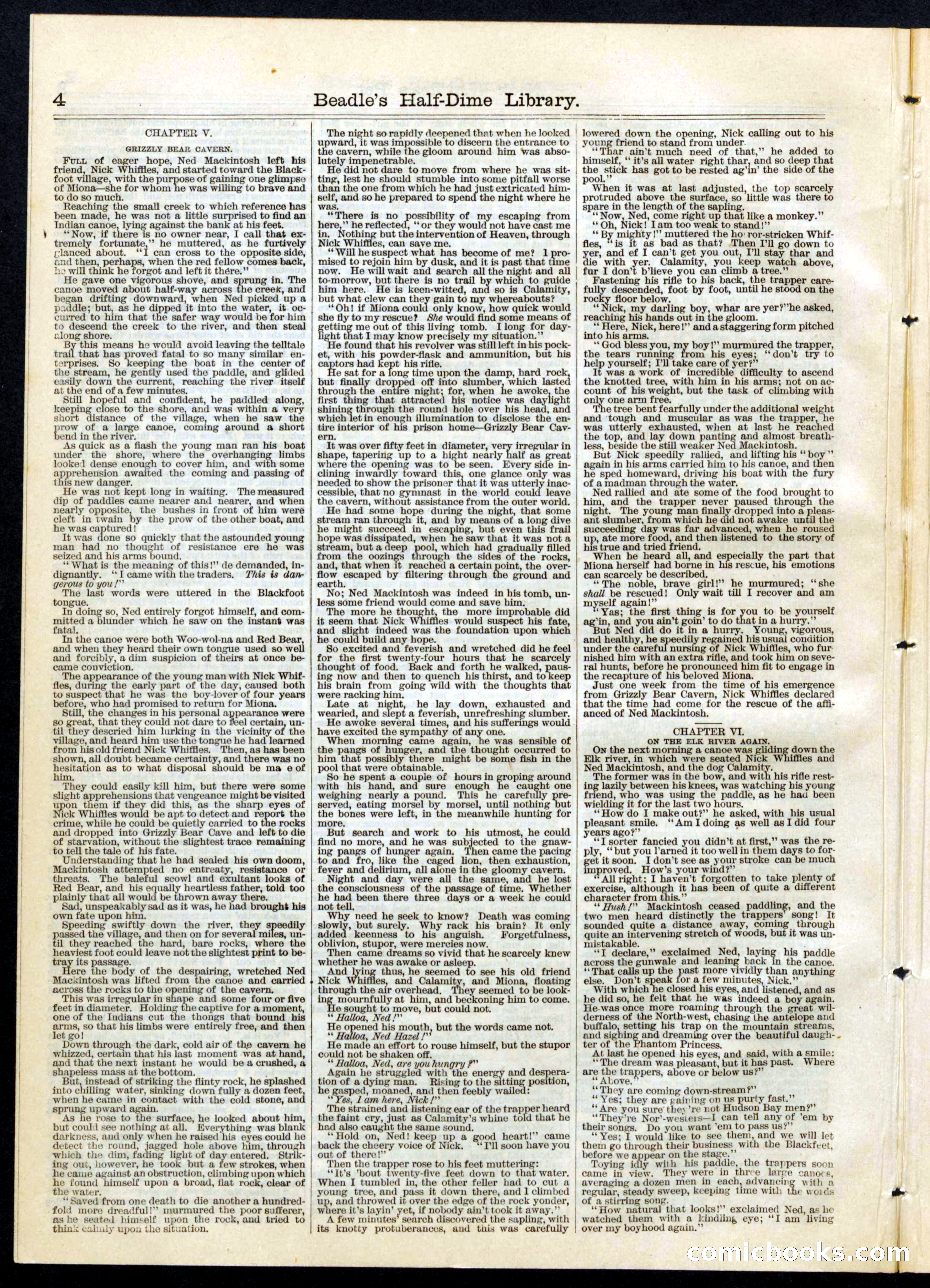 Beadle's Half Dime Library No. 56 — page 4 of 16