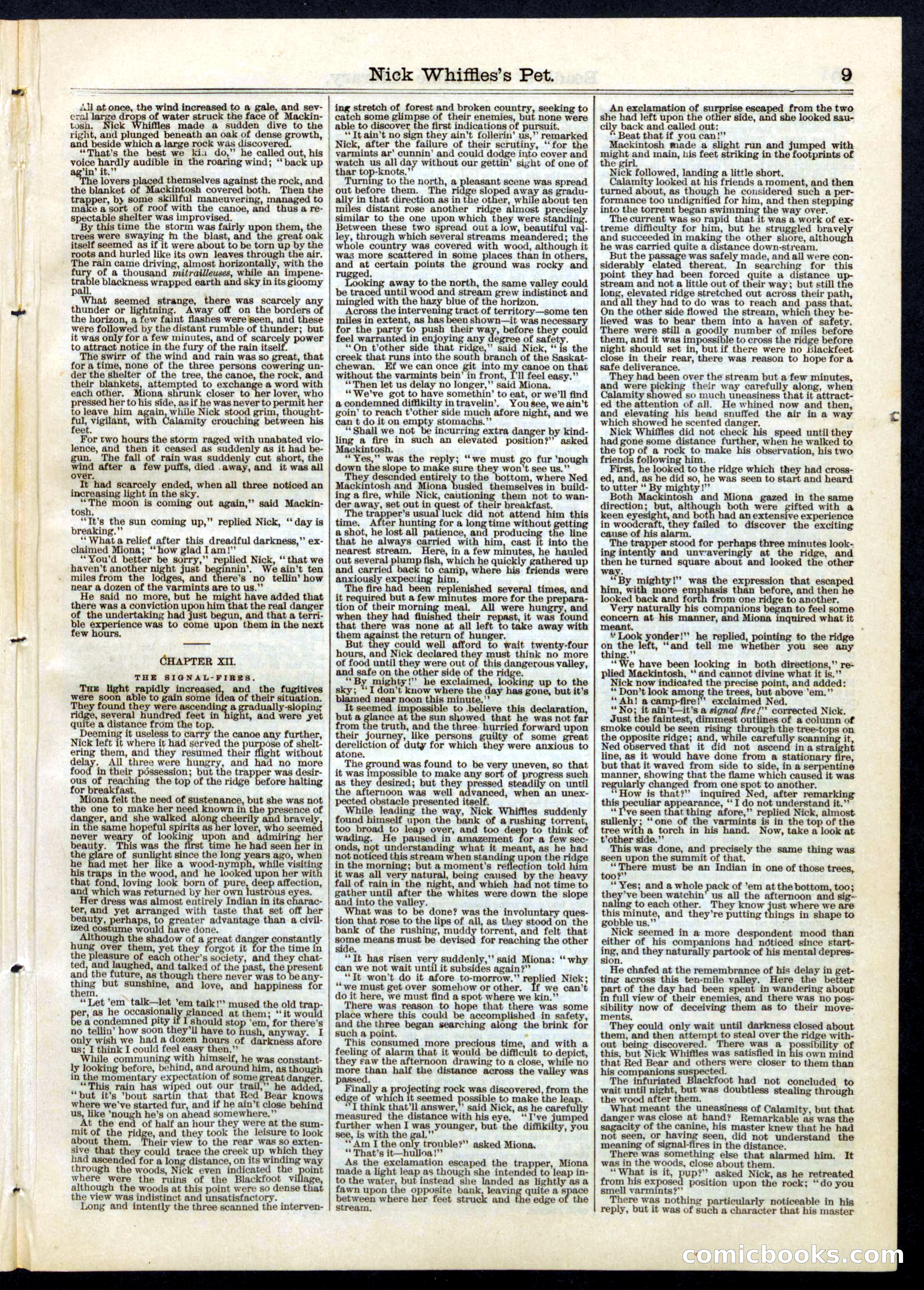 Beadle's Half Dime Library No. 56 — page 9 of 16