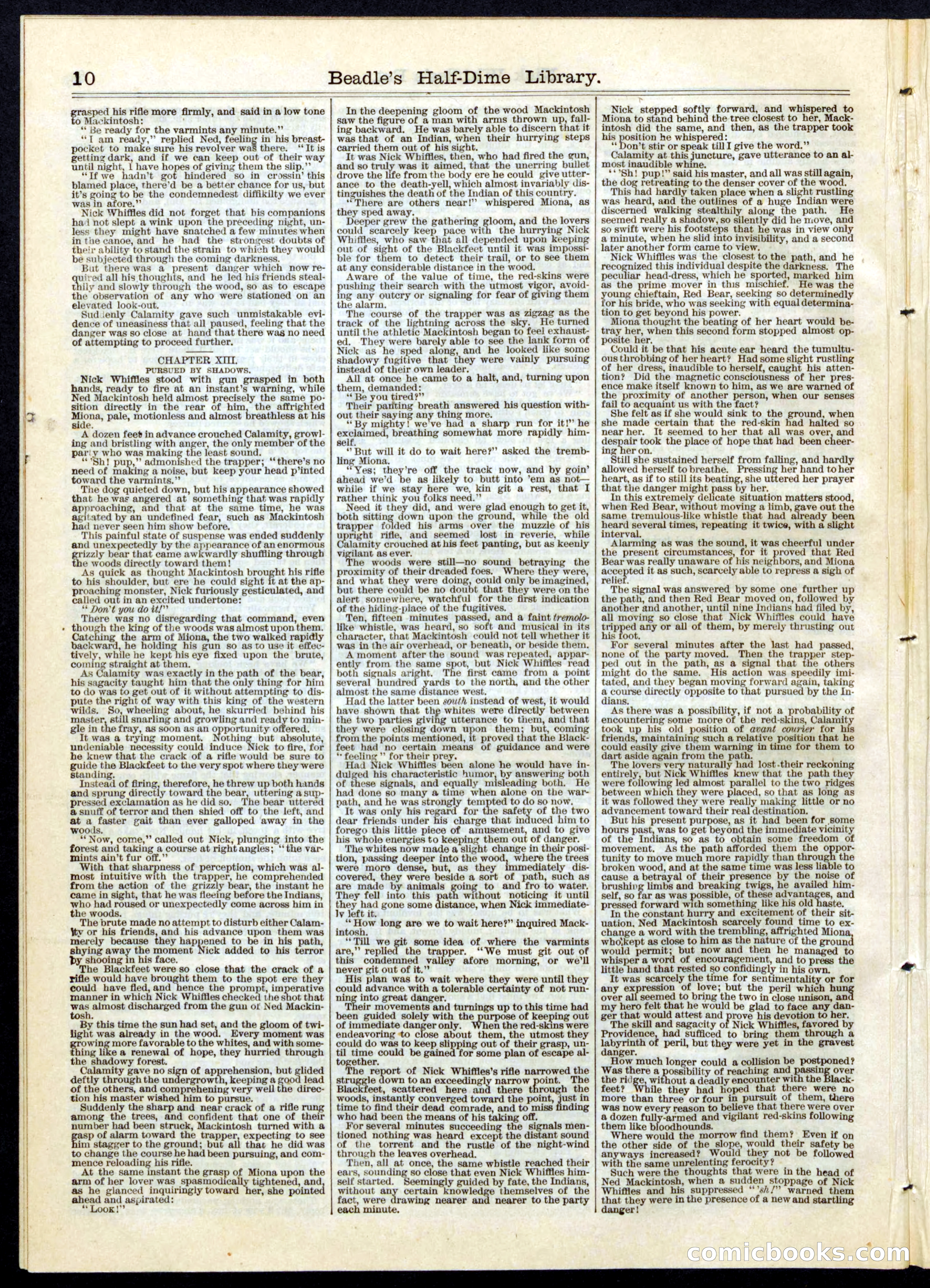 Beadle's Half Dime Library No. 56 — page 10 of 16