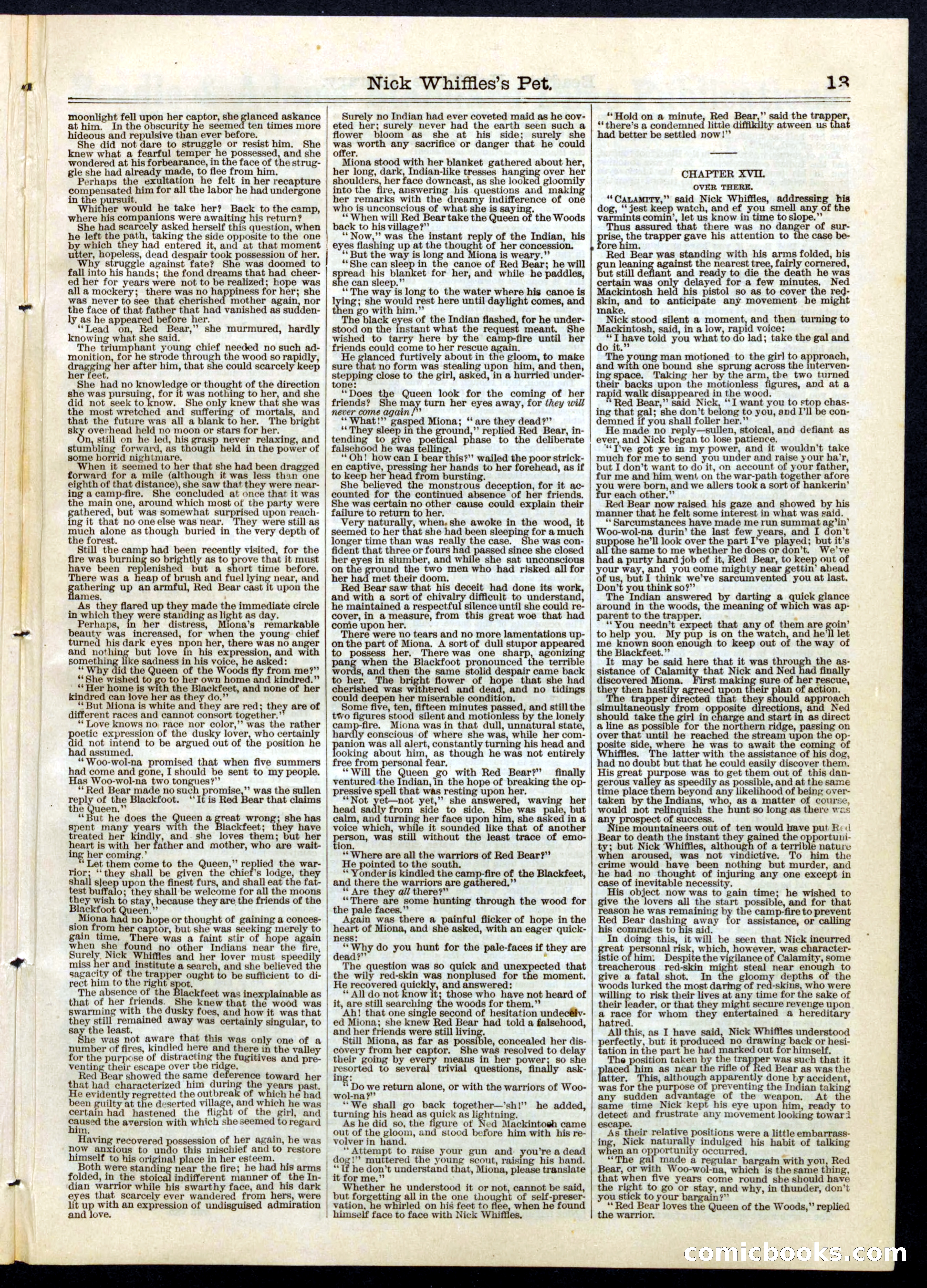 Beadle's Half Dime Library No. 56 — page 13 of 16
