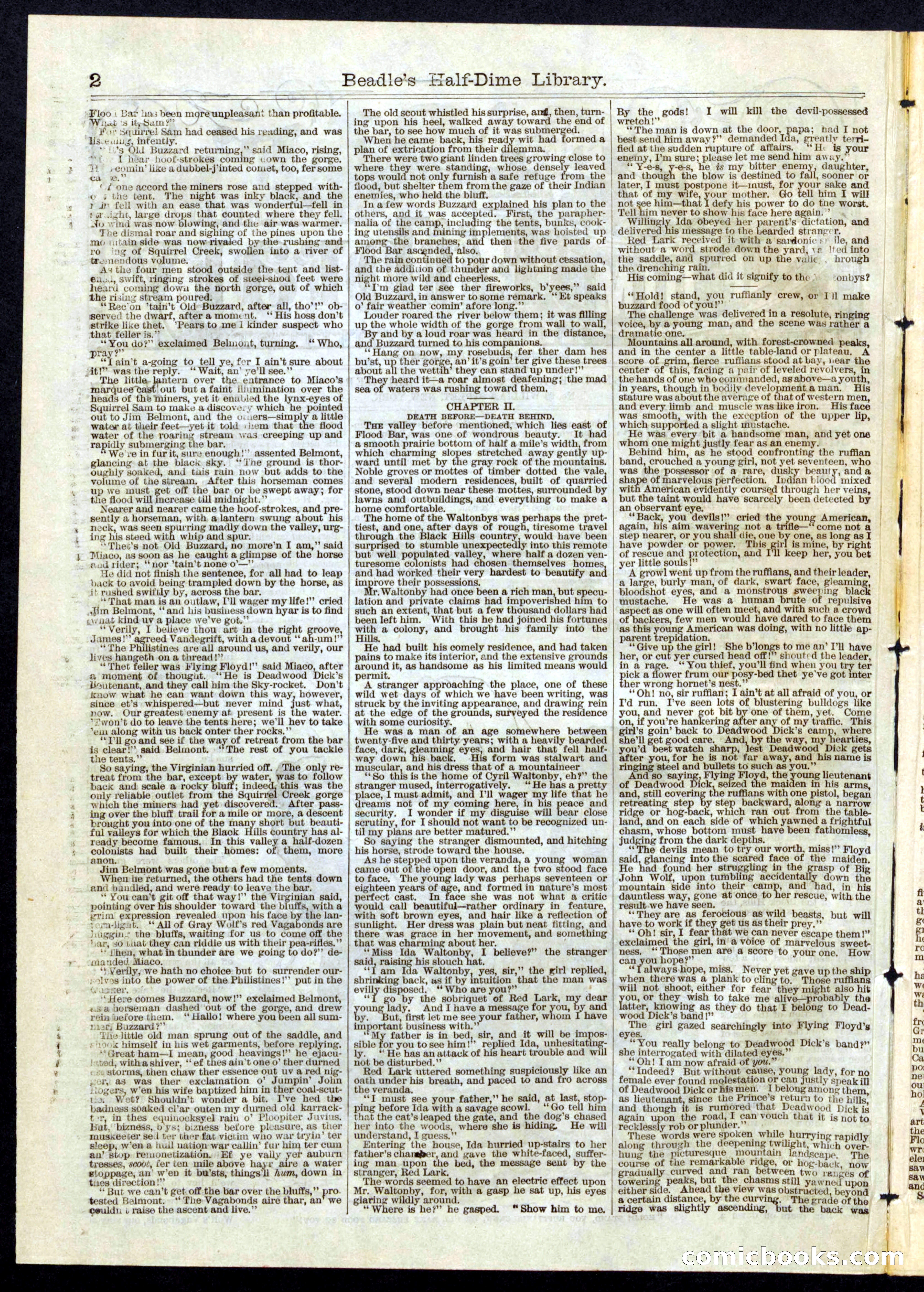 Beadle's Half Dime Library, No. 57 — page 2 of 16