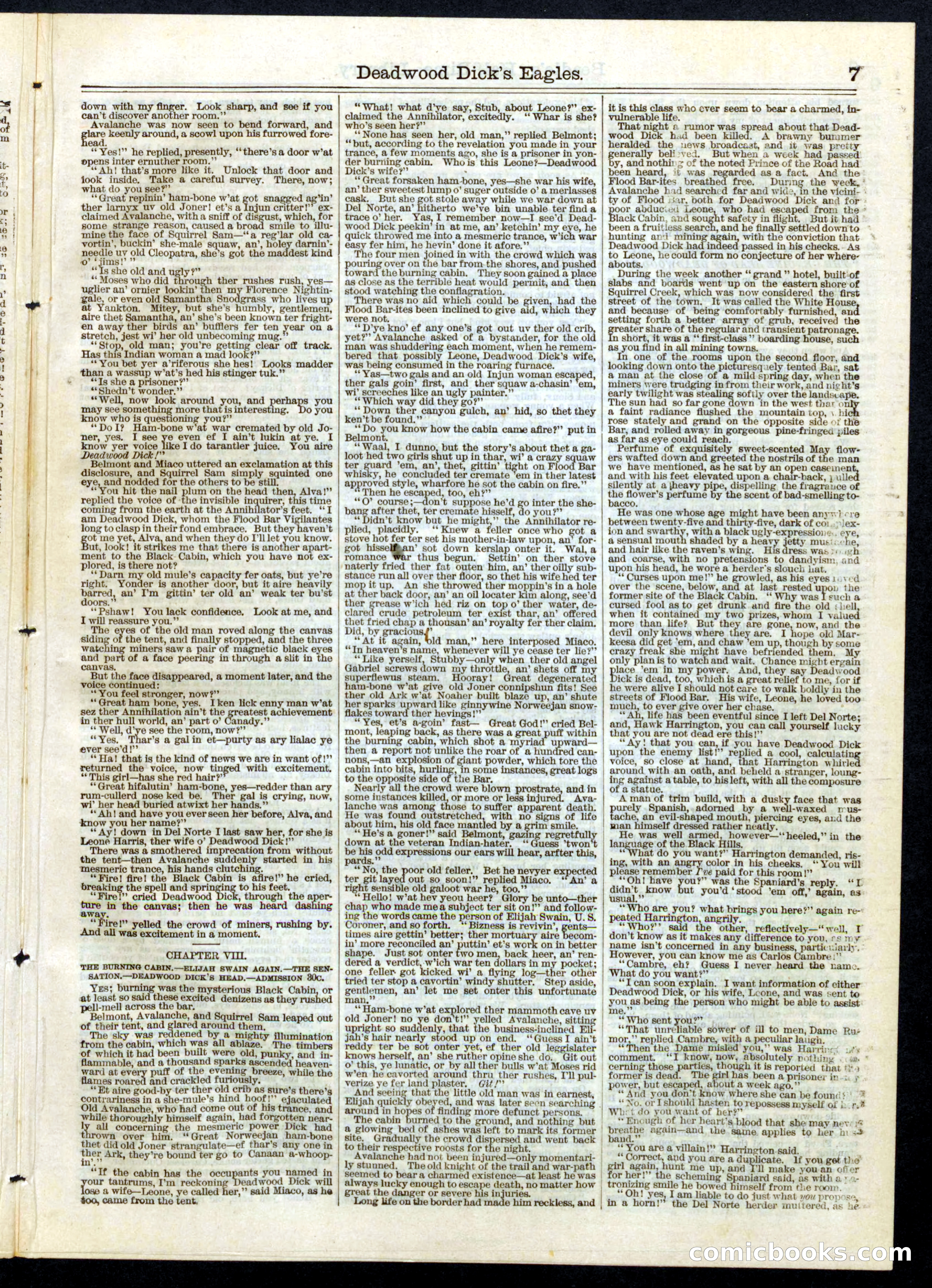 Beadle's Half Dime Library, No. 57 — page 7 of 16