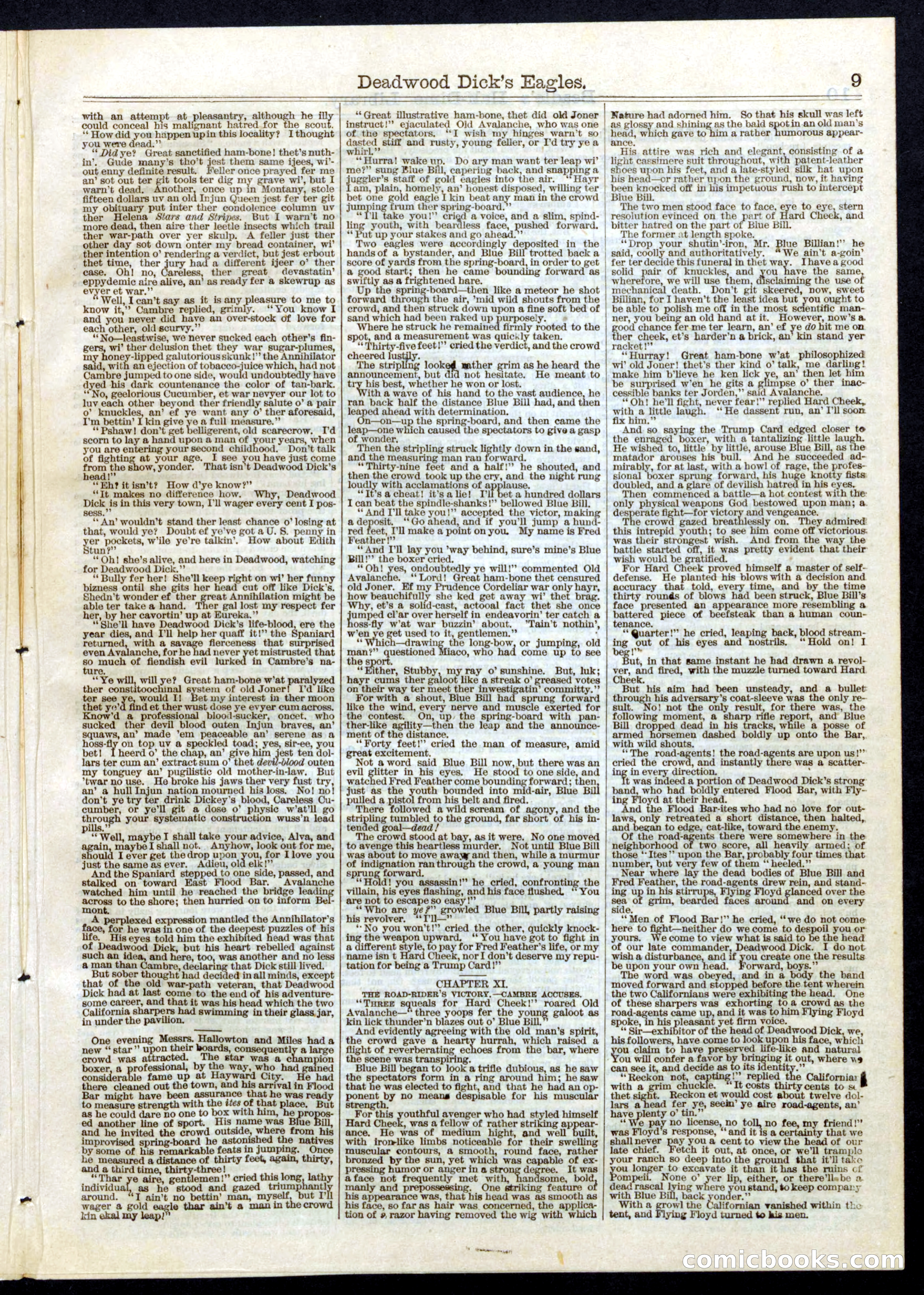 Beadle's Half Dime Library, No. 57 — page 9 of 16