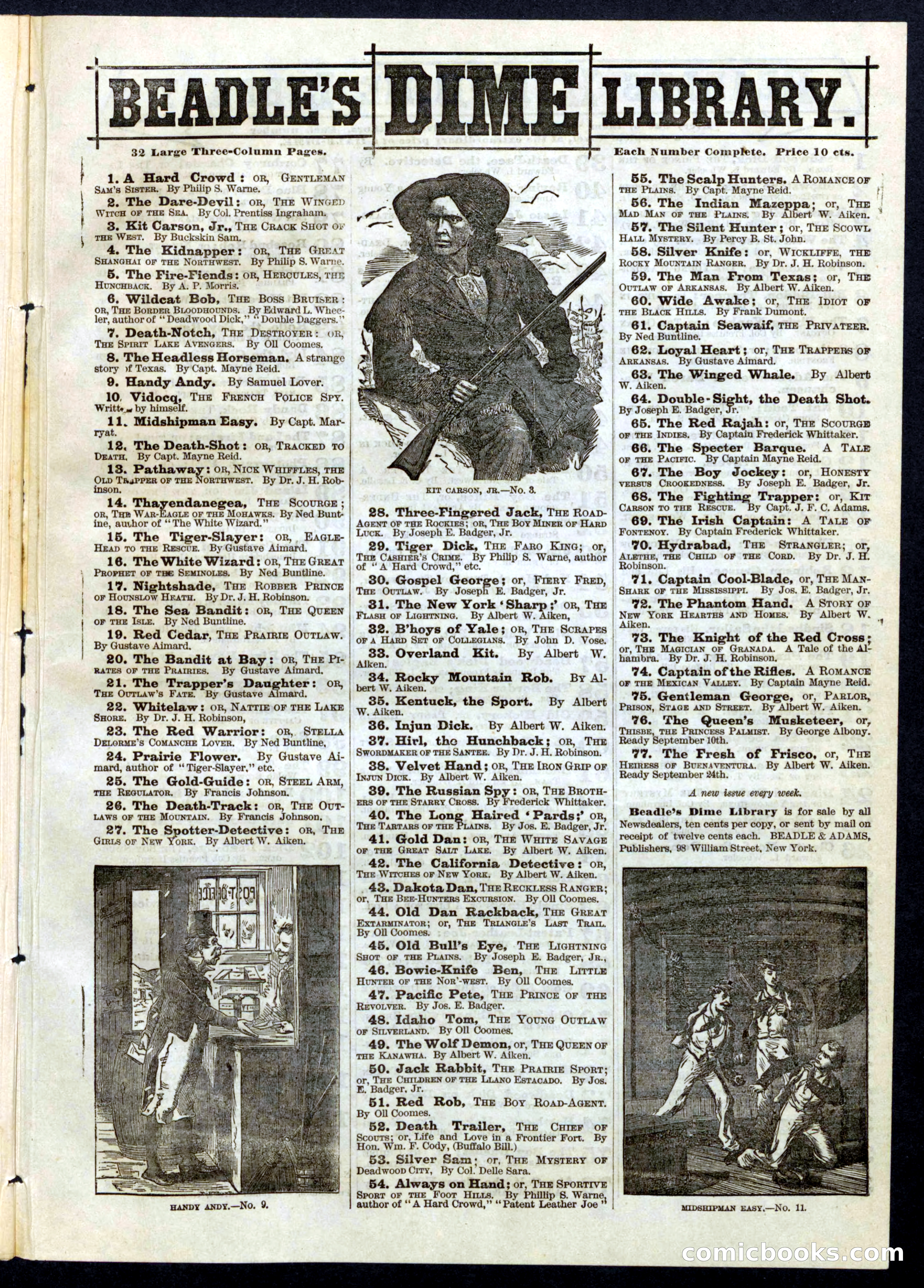 Beadle's Half Dime Library, No. 57 — page 15 of 16