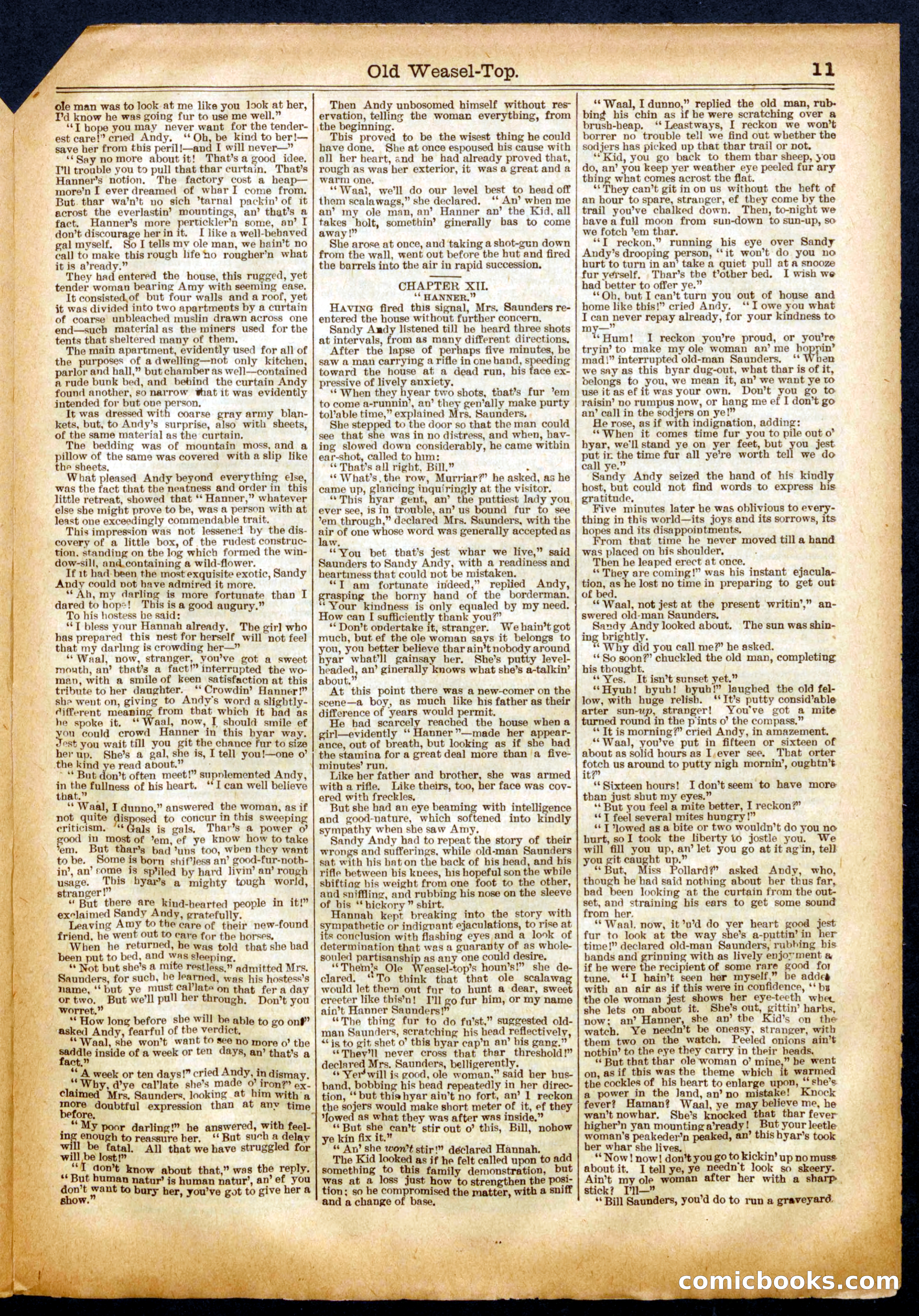 Beadle's Half Dime Library, No. 574 — page 11 of 16
