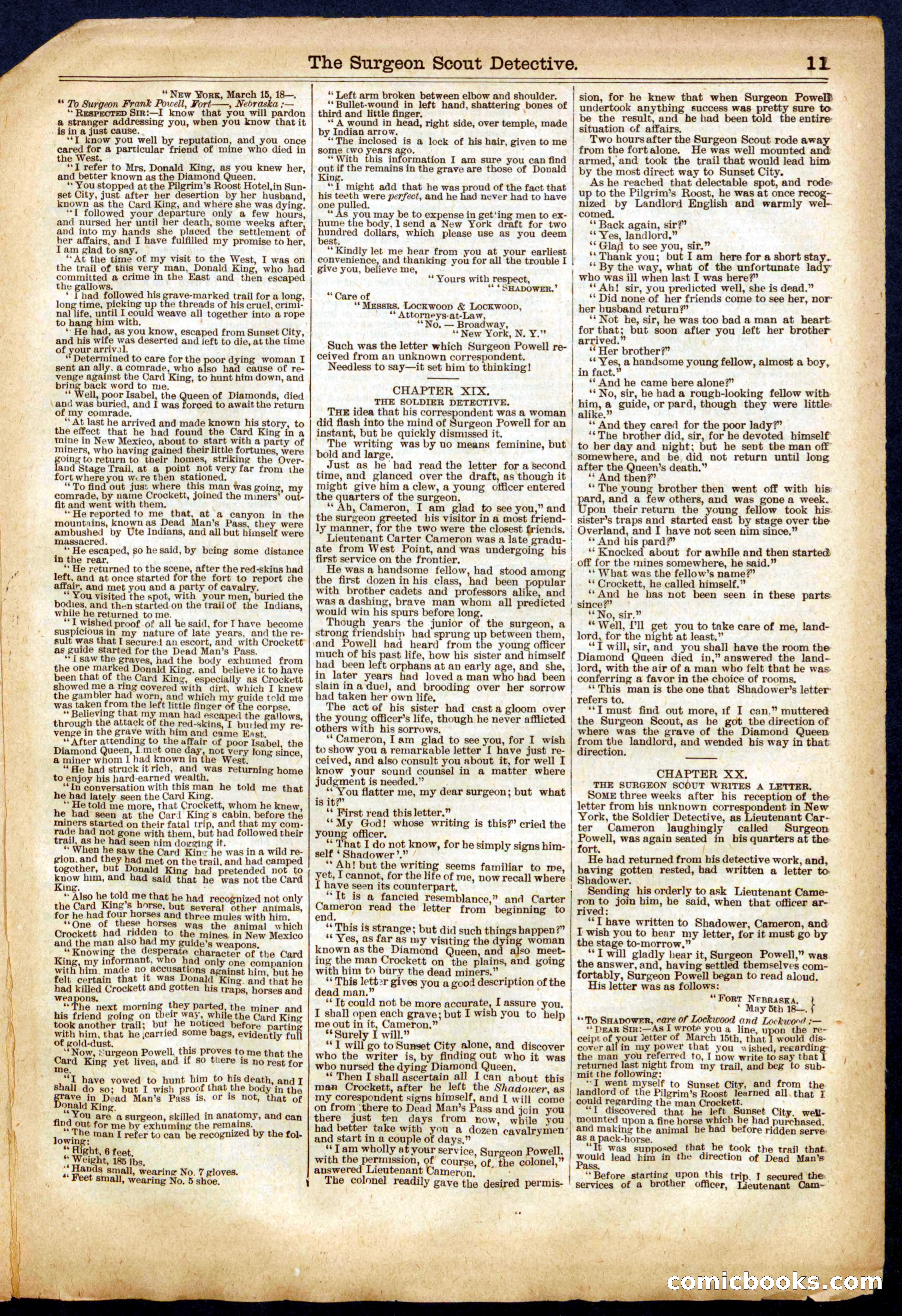 Beadle's Half Dime Library No. 575 — page 11 of 16