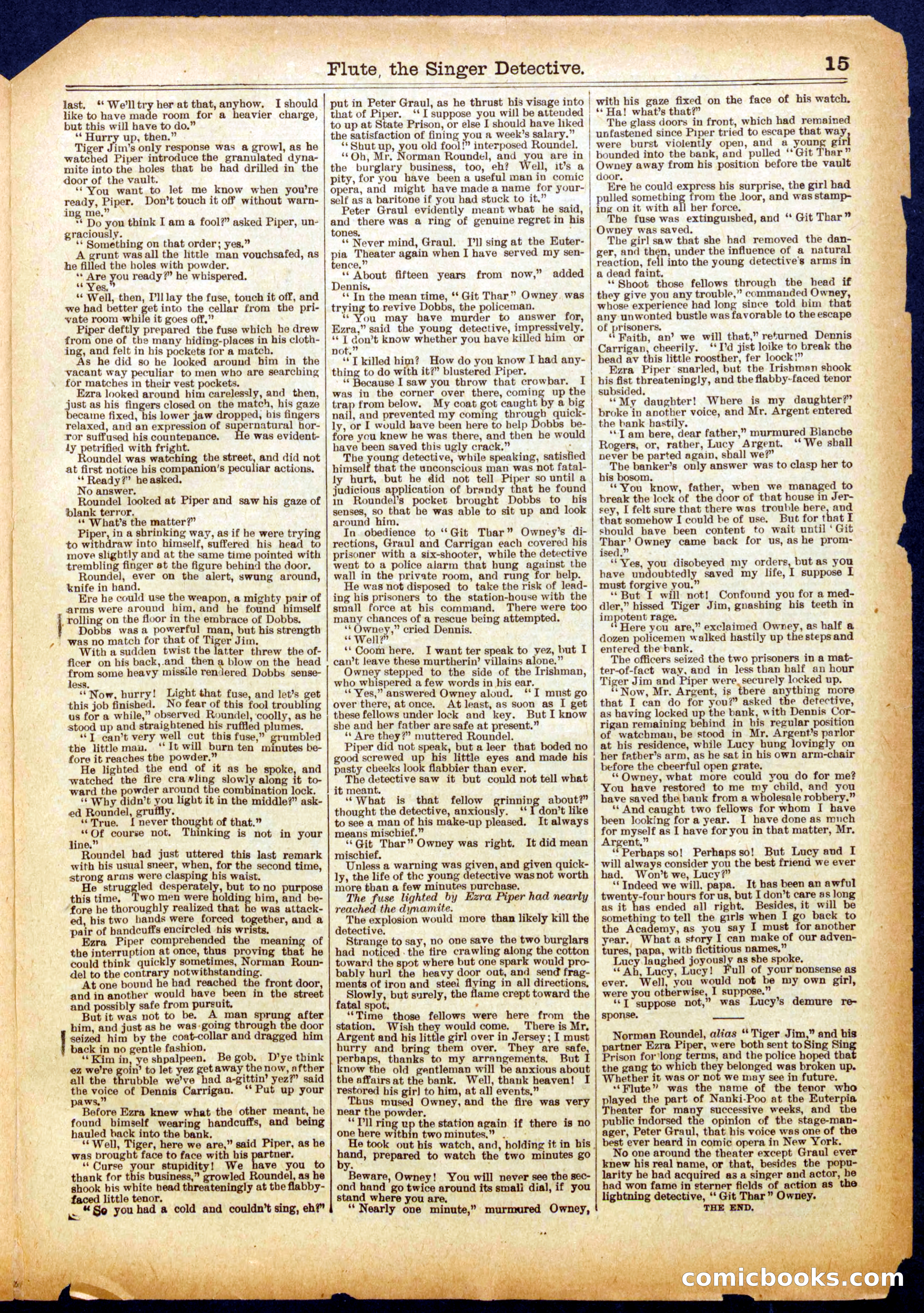 Beadle's Half Dime Library, No. 598 — page 15 of 16