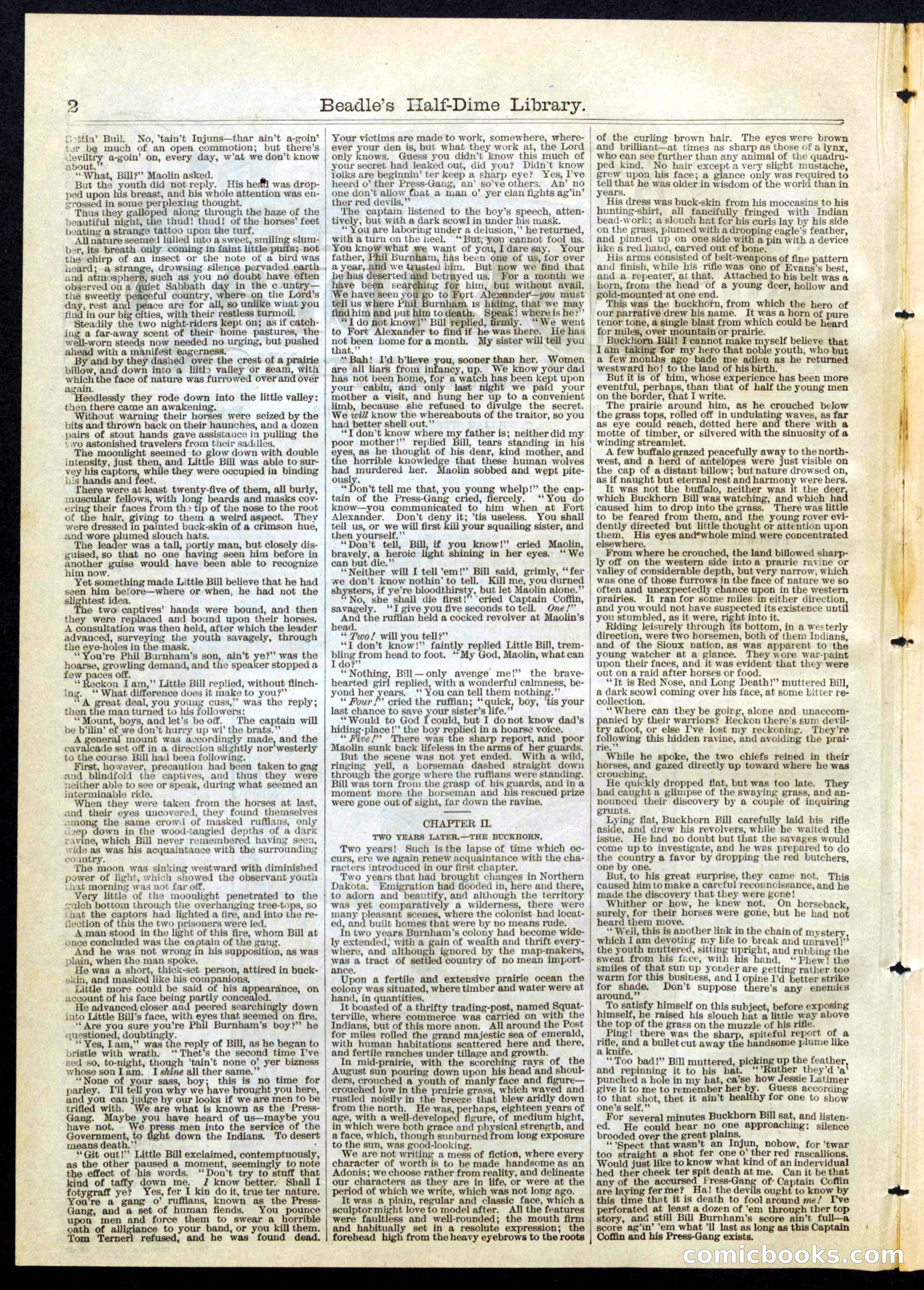 Beadle's Half Dime Library, No. 61 — page 2 of 16